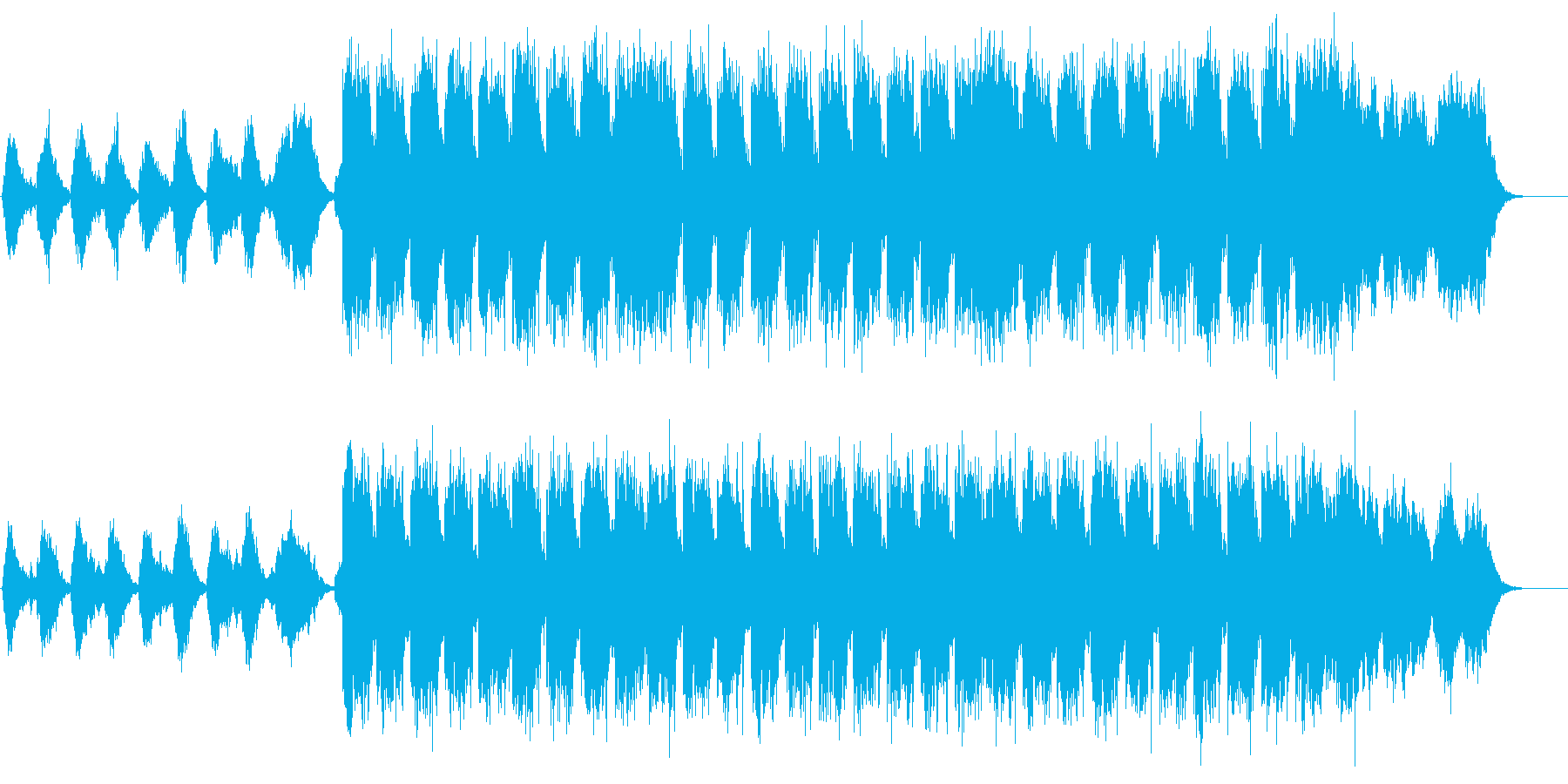 ネイチャー系BGMの再生済みの波形