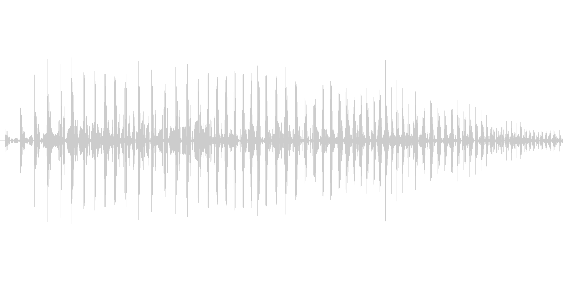 汎用的なシステム音の未再生の波形