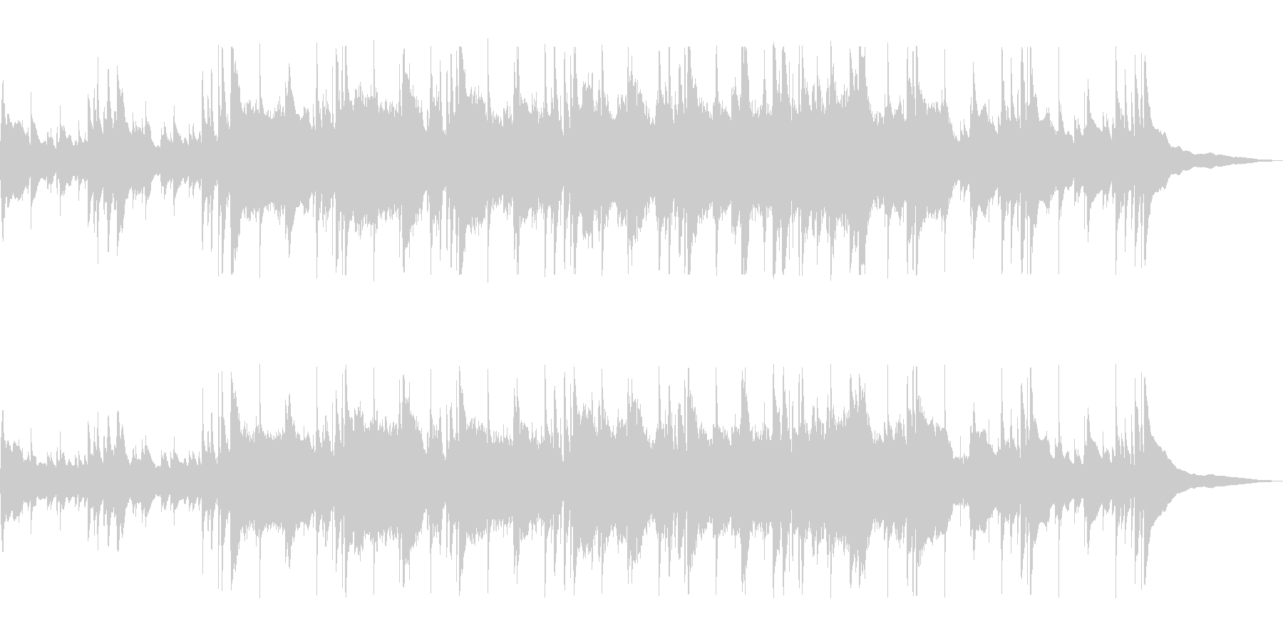 のんびり気楽にいこうと思える曲の未再生の波形