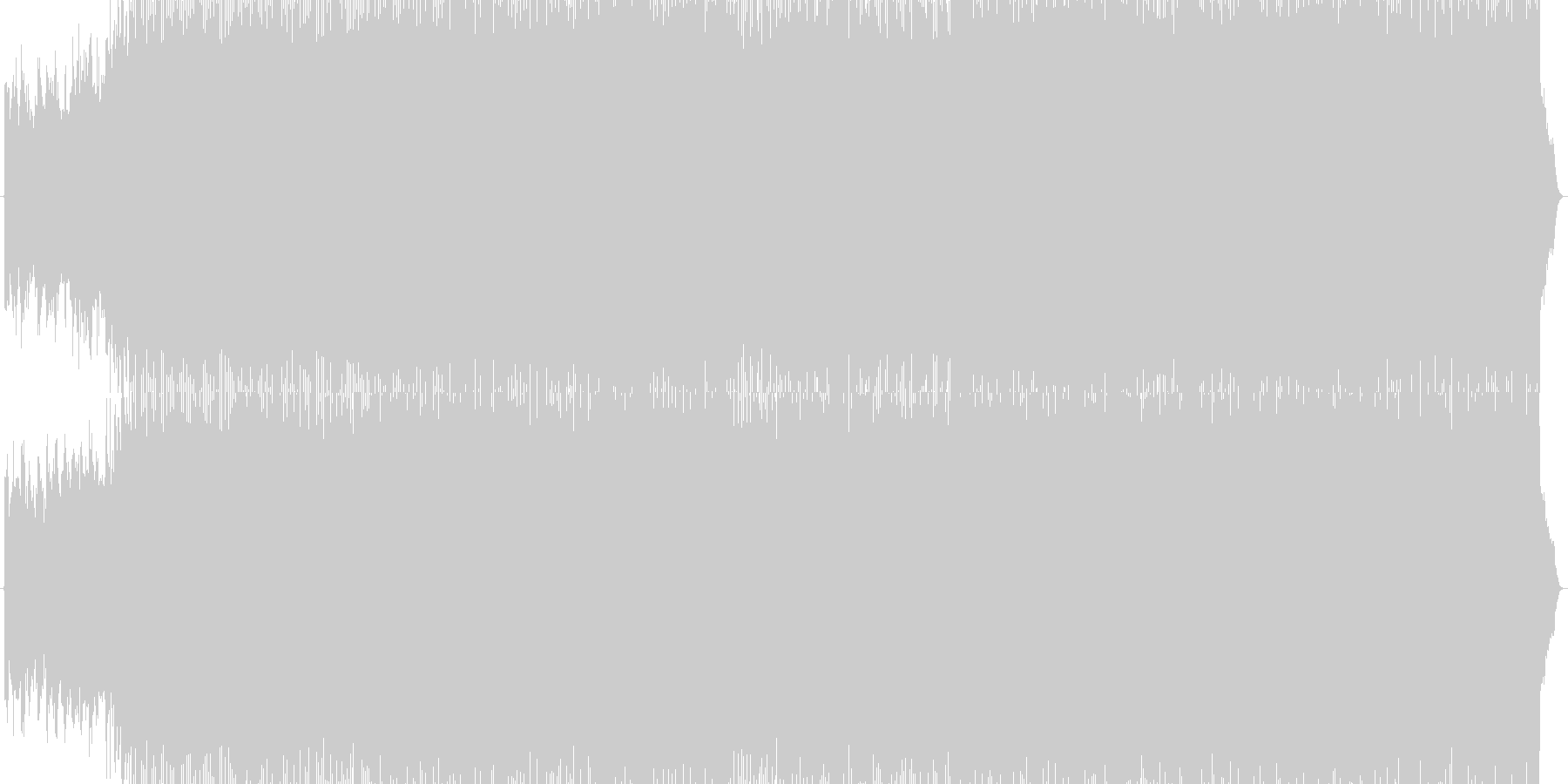 疾走感があり、切なくクールな曲です。の未再生の波形
