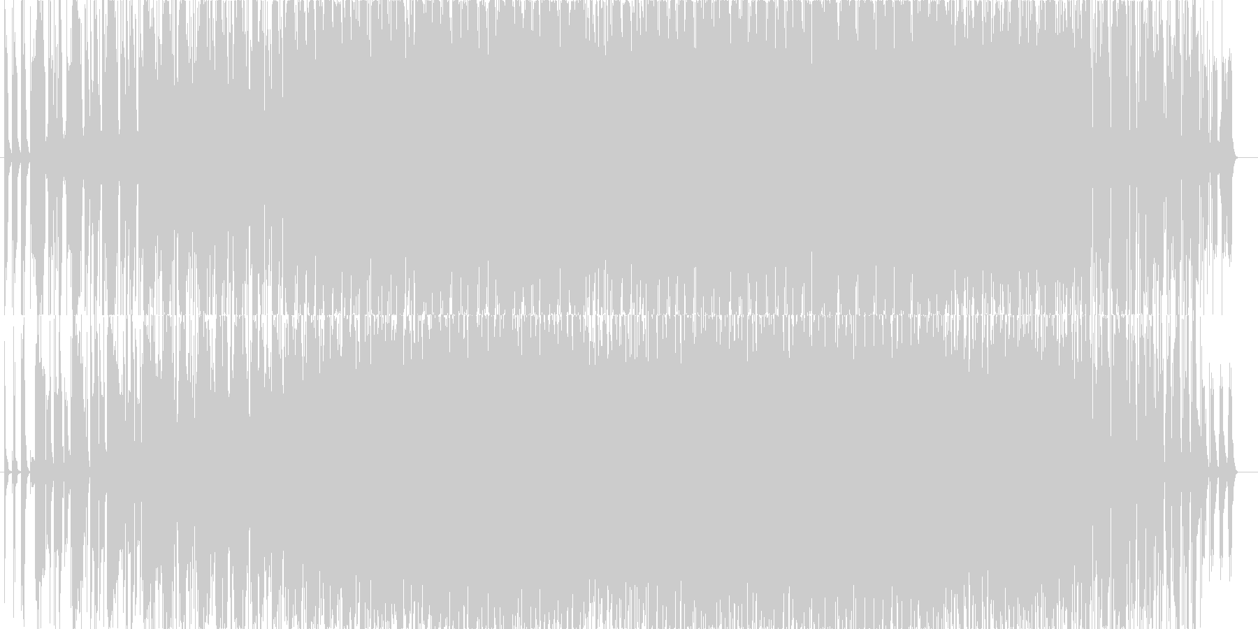 不思議でオシャレなミニマル音楽BGMの未再生の波形