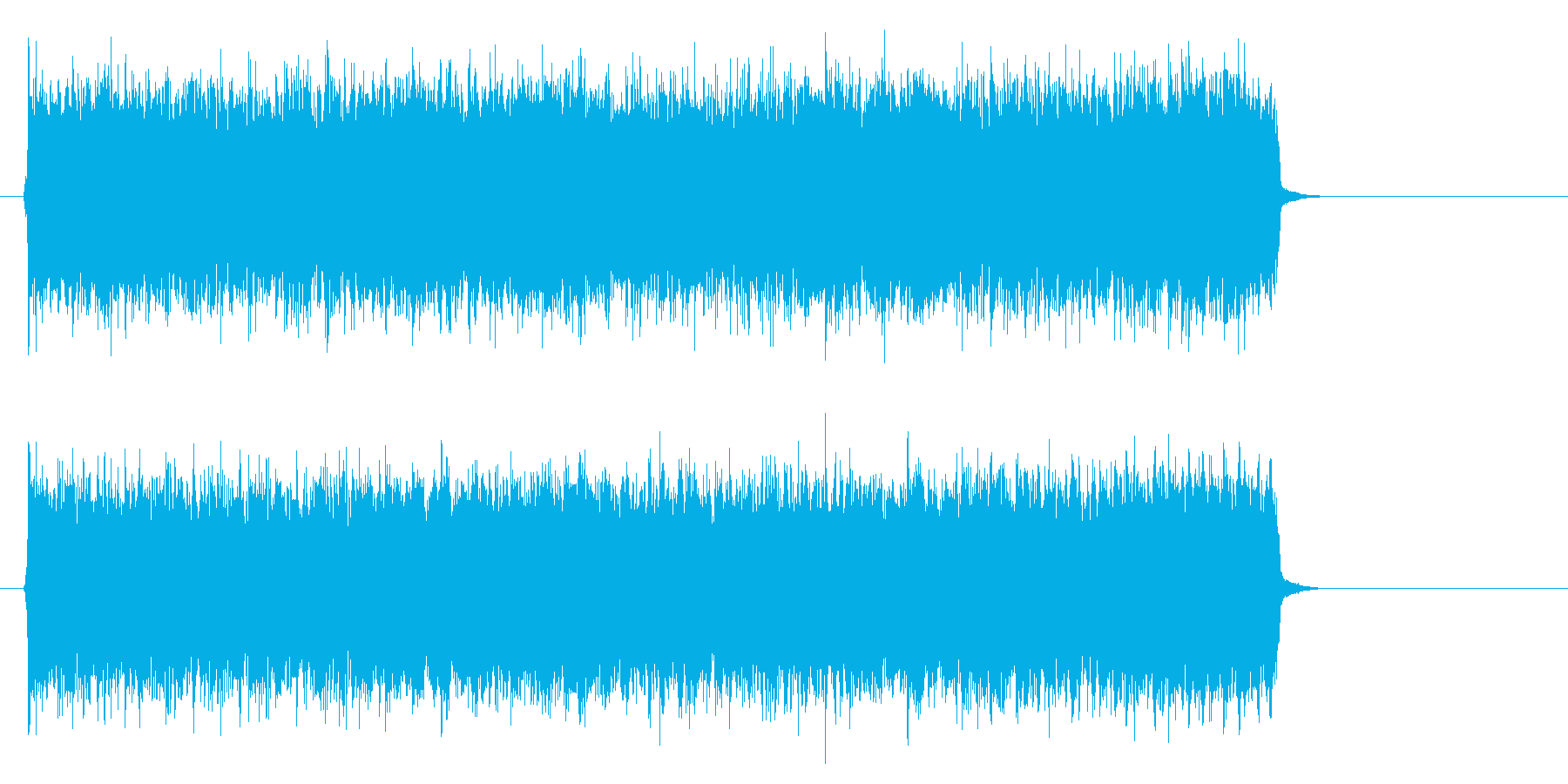 疾走感のあるハードロック(A~エンド)の再生済みの波形