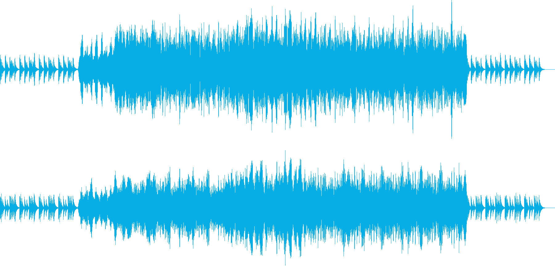 子守唄のようなピアノ曲の再生済みの波形