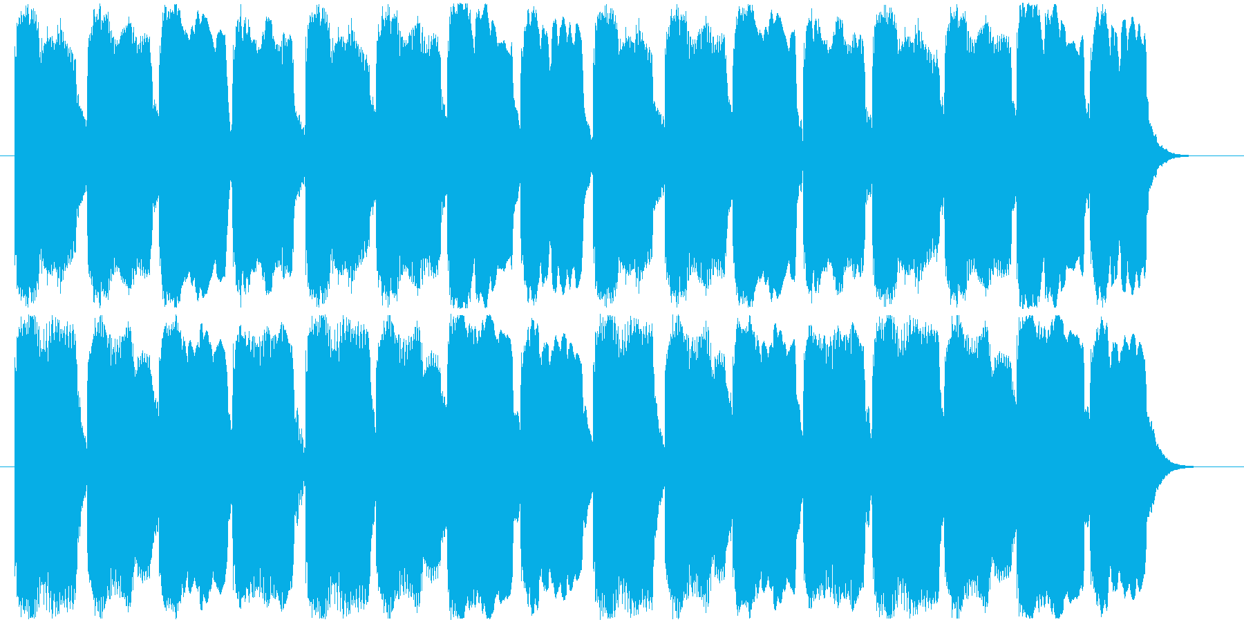 迷いを感じた時の音の再生済みの波形