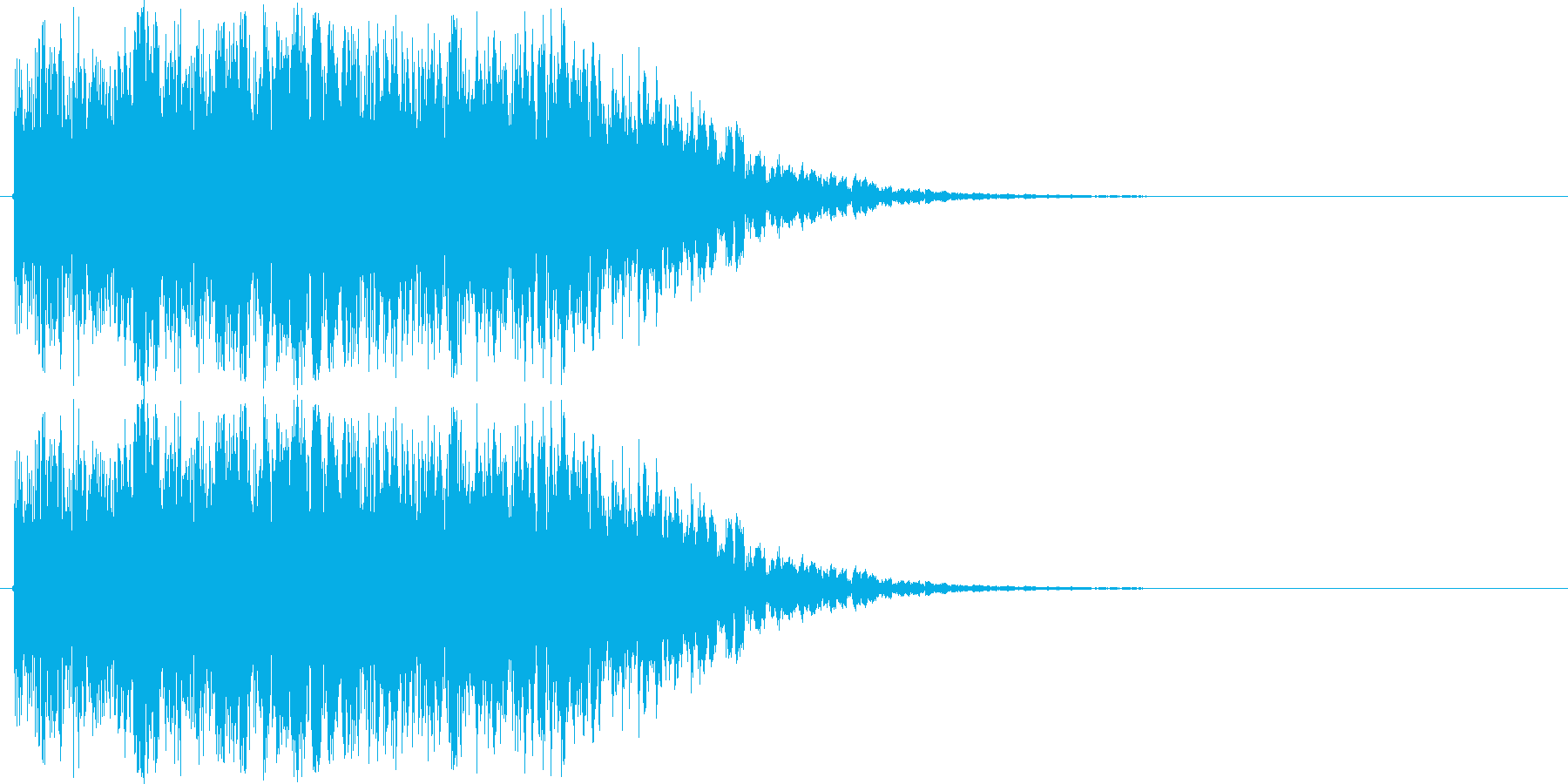 ロボが合体や変形する時の音の再生済みの波形