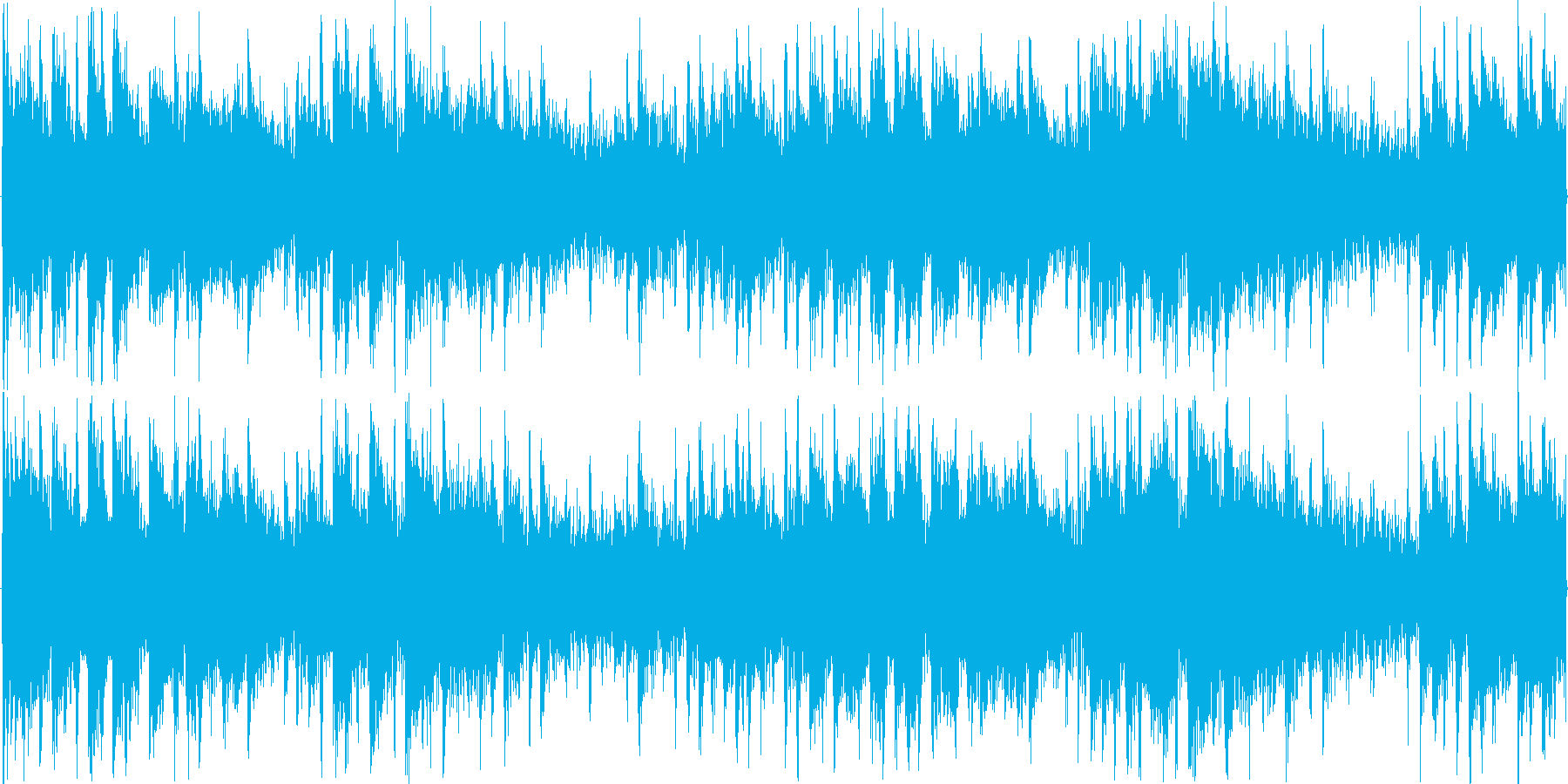 リズミックなイメージをした楽曲です。の再生済みの波形