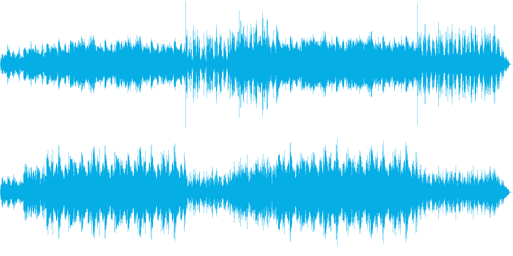 120bpm、F#-min、エレピ曲の再生済みの波形