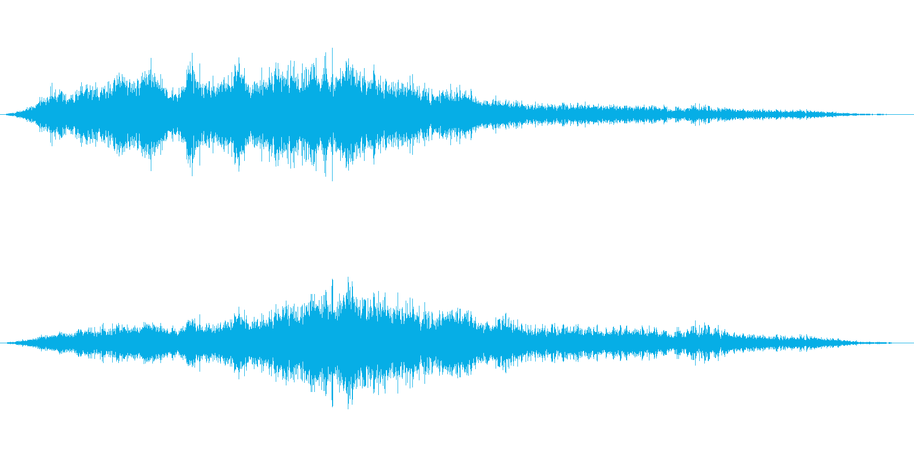 【環境音】飛行機の音01(羽田)の再生済みの波形