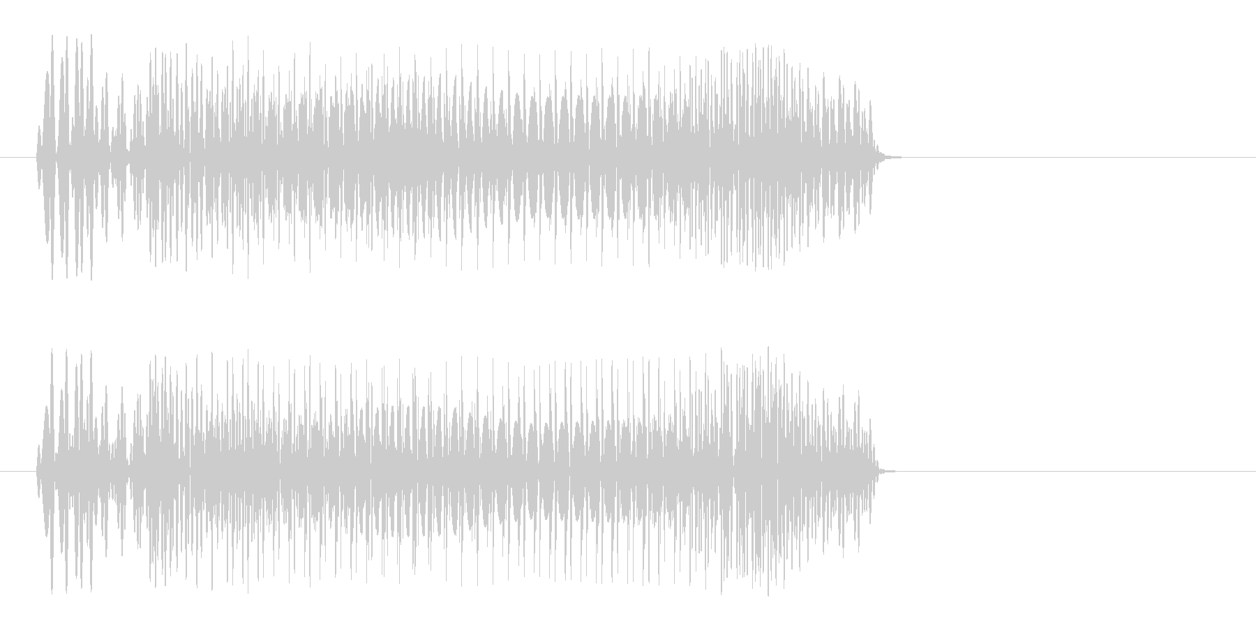 ポヨォ(コミカルな音)の未再生の波形