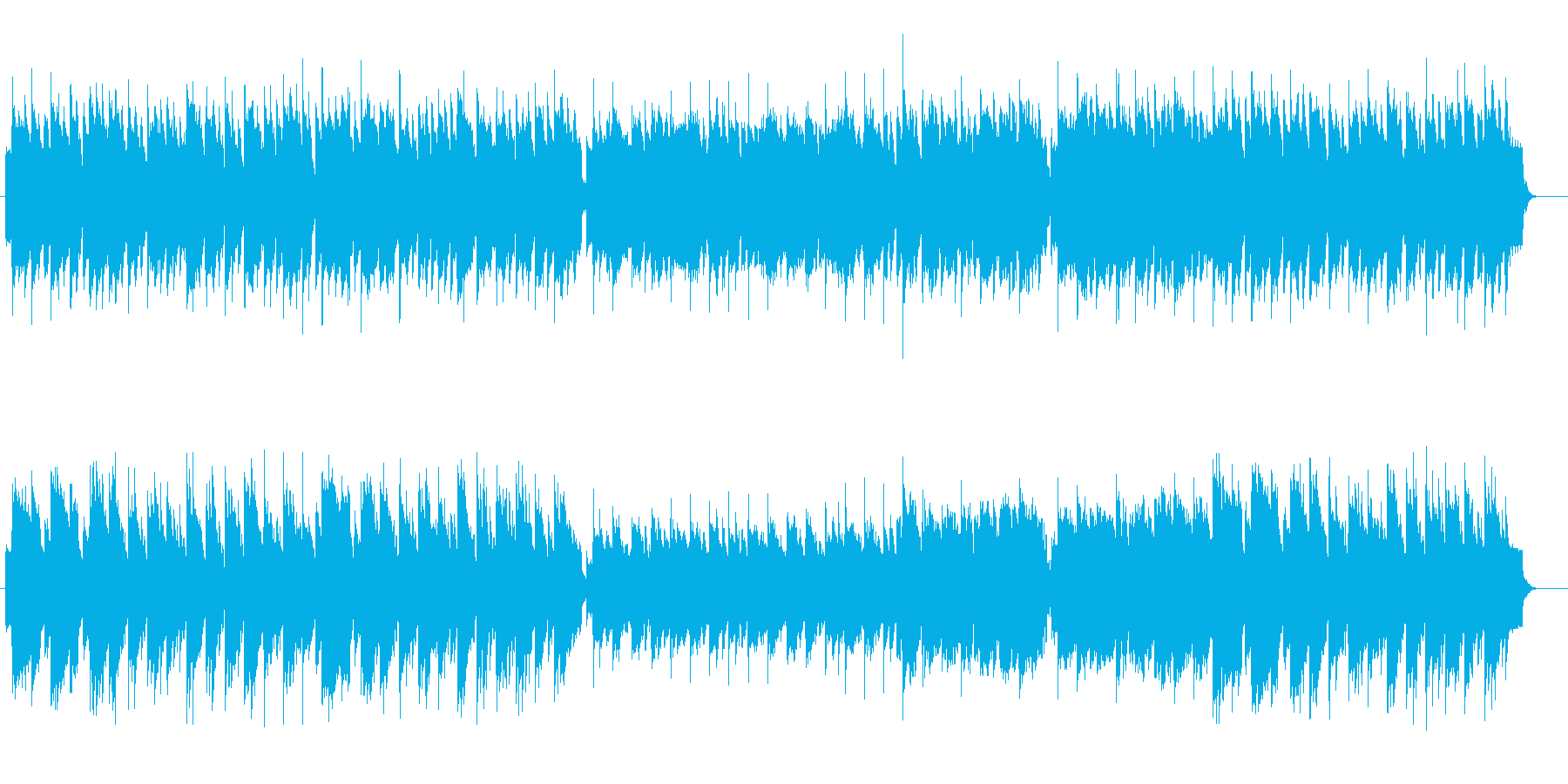 おとぎの世界のようなBGMの再生済みの波形