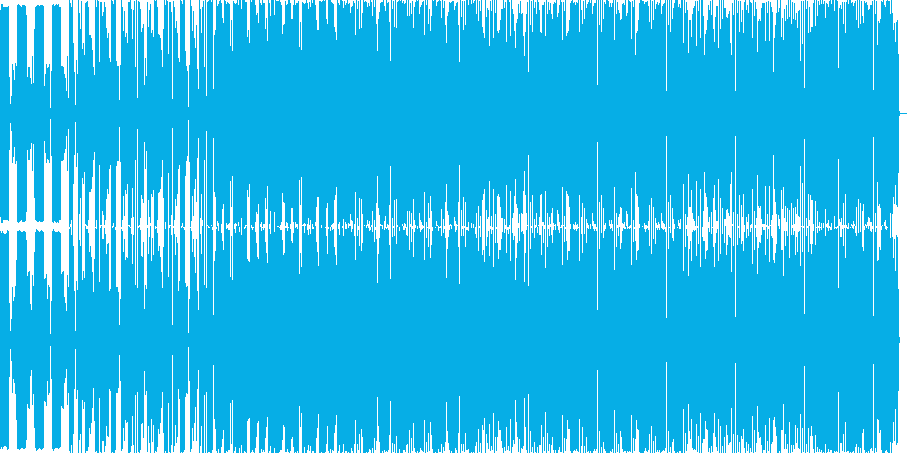 軽快なテクノ曲ですの再生済みの波形