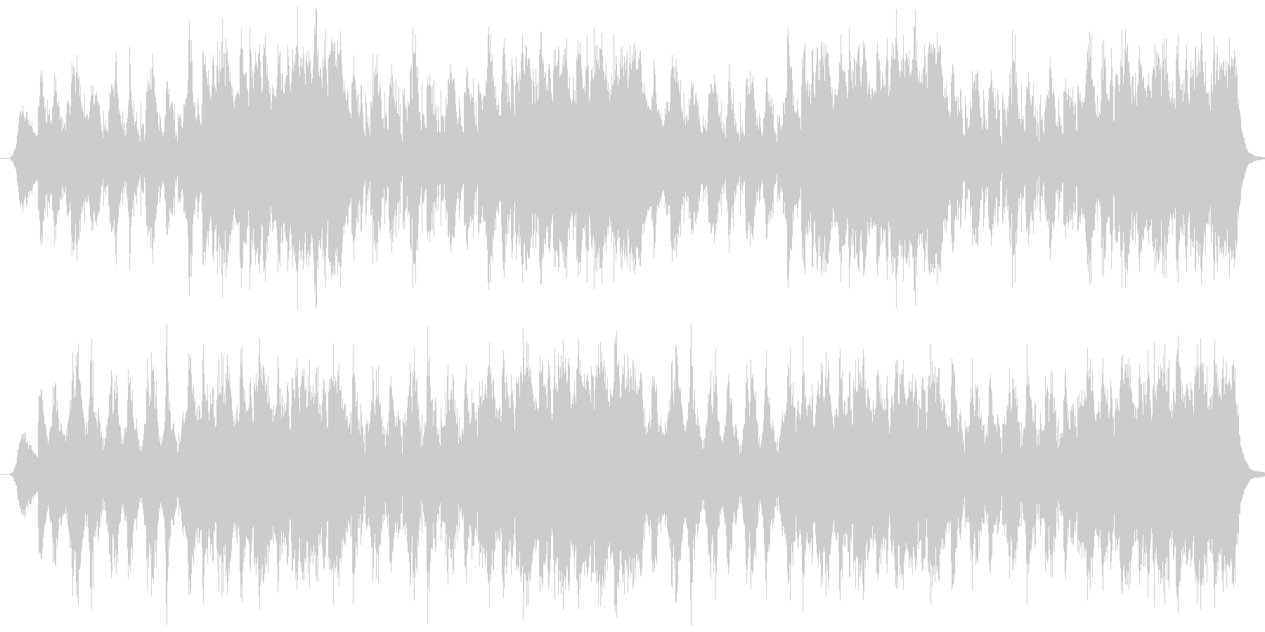 緊張感を感じさせるオーケストラ曲の未再生の波形
