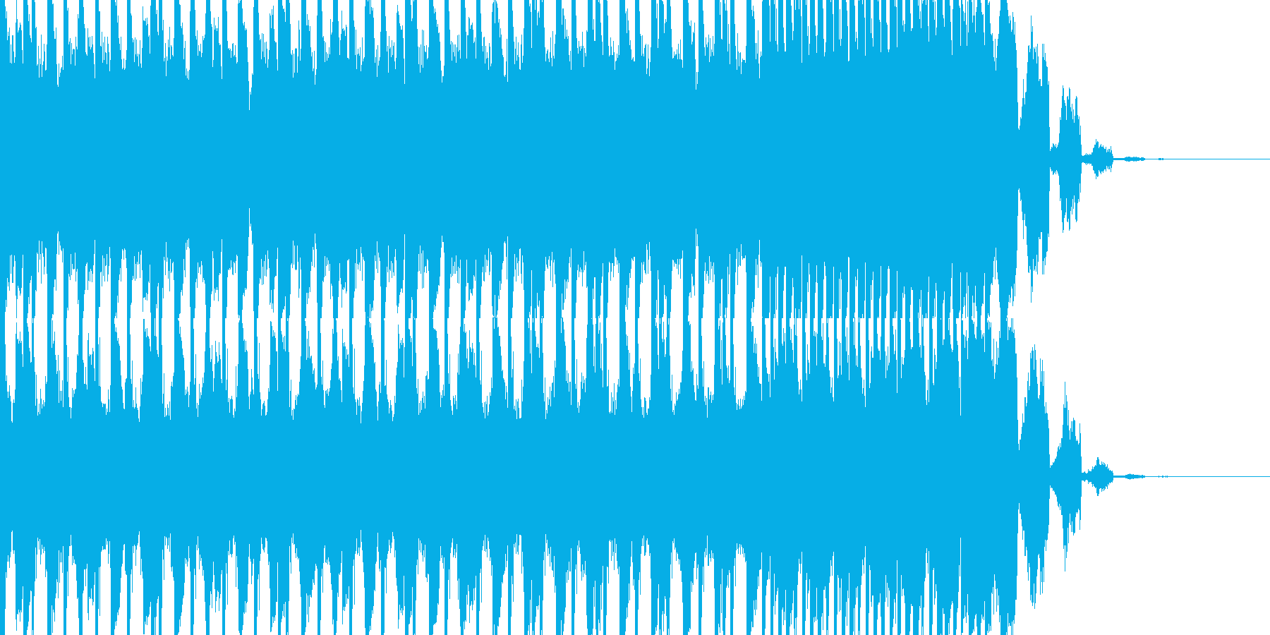 EDMシンセ&ドラムロールビルドアップの再生済みの波形