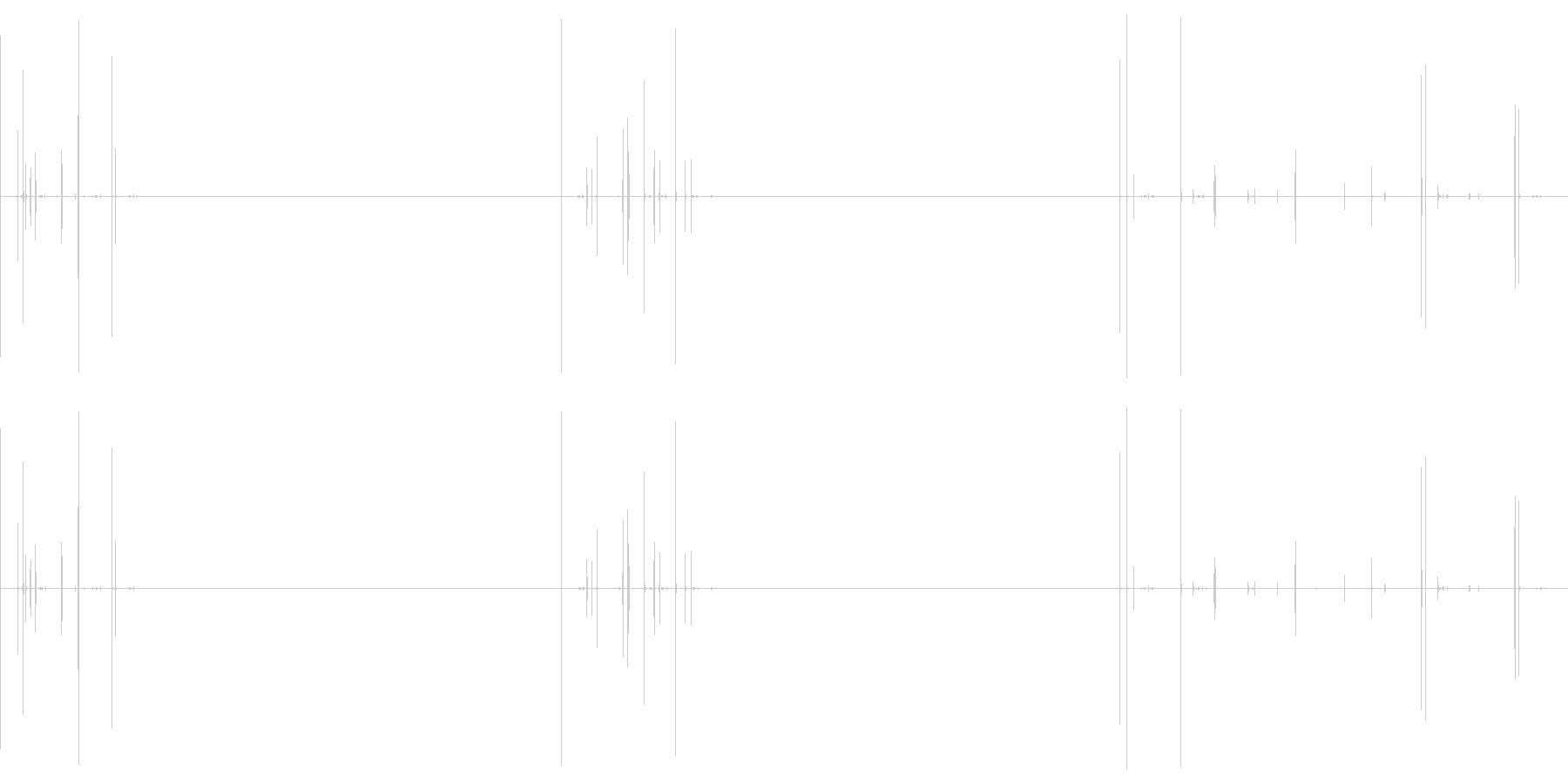 ピキピキ(卵の殻にヒビが入る音)の未再生の波形