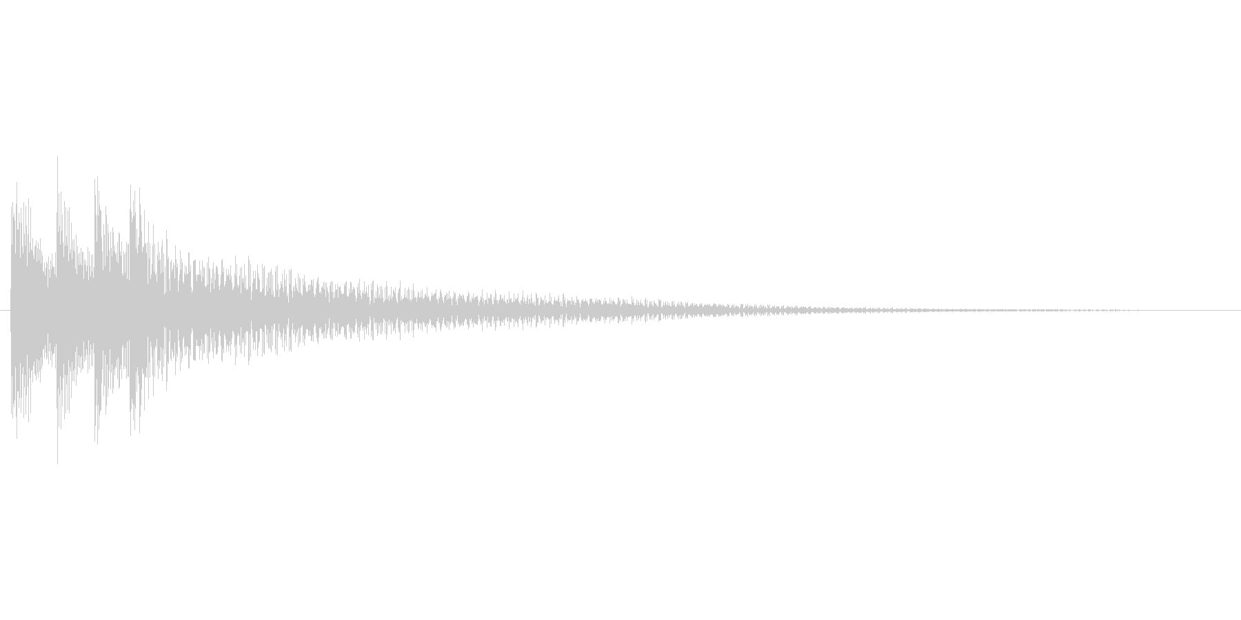 アプリのタッチ音の未再生の波形