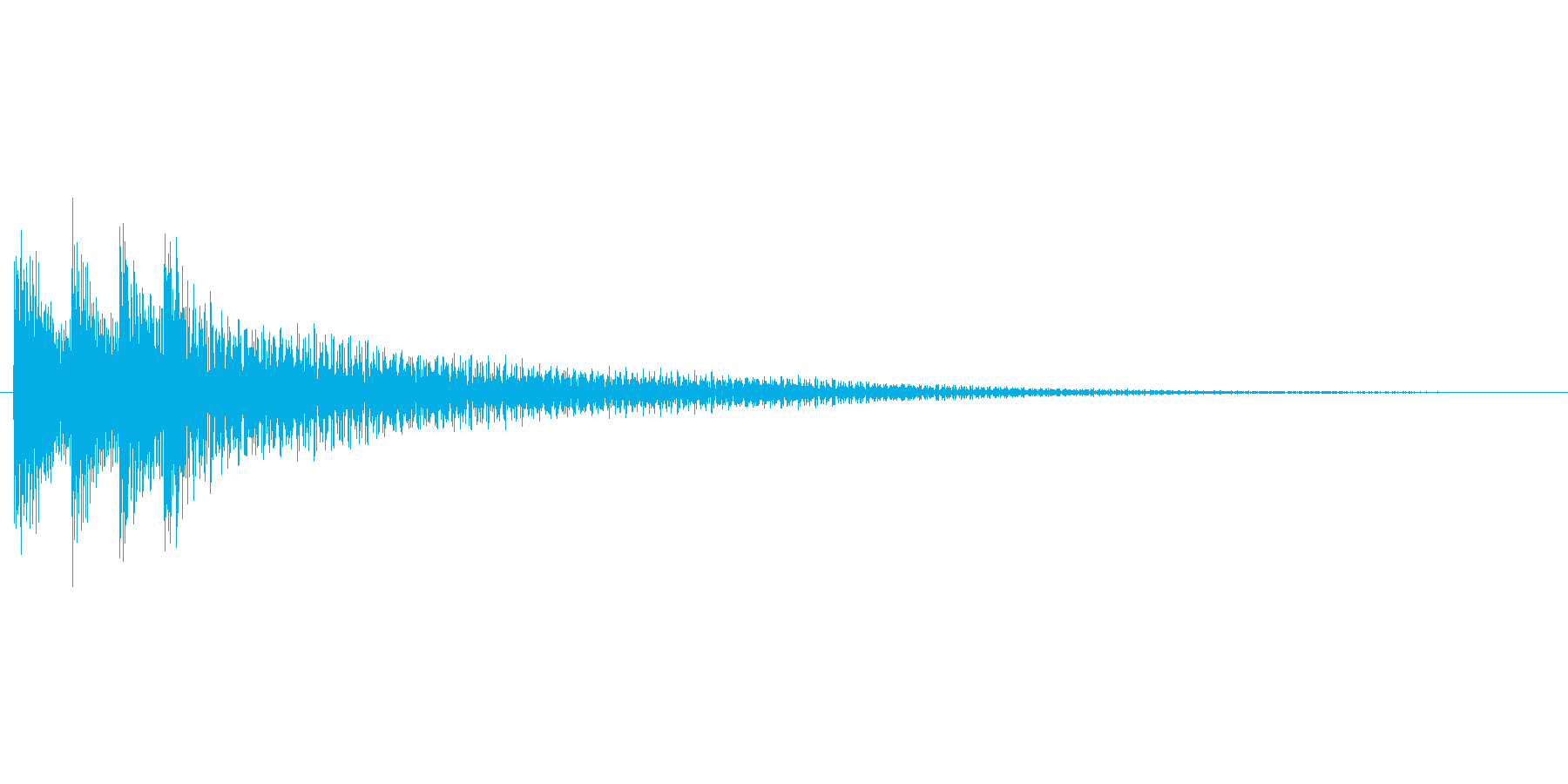 アプリのタッチ音の再生済みの波形