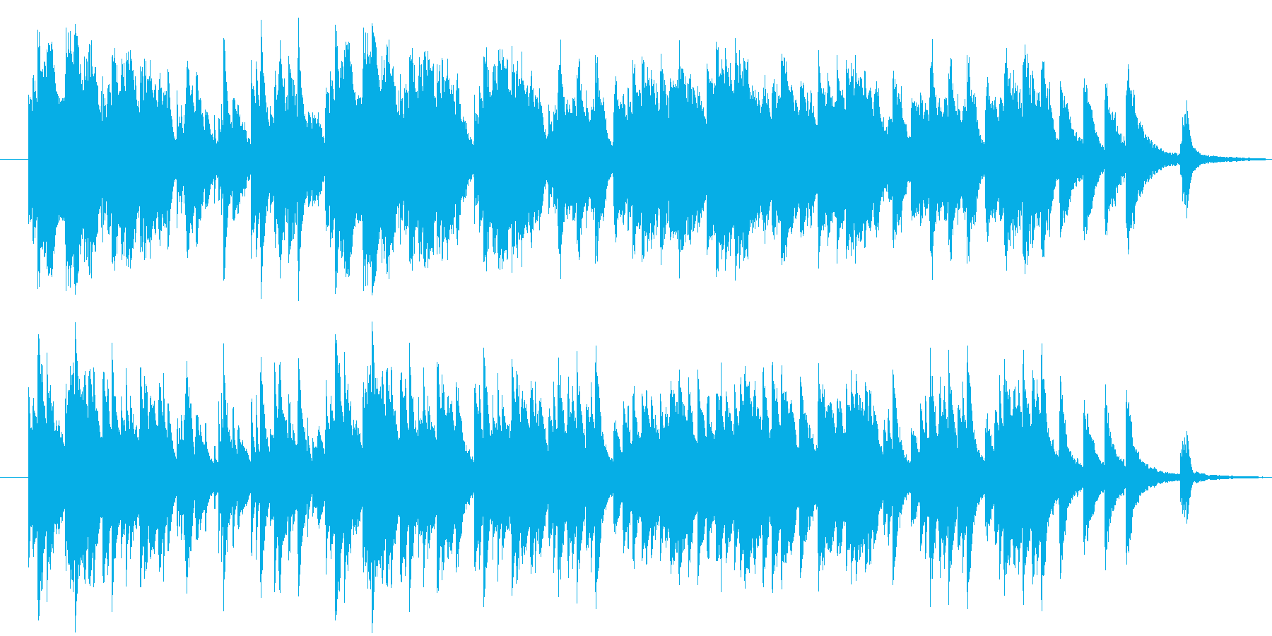 様々な用途で使える穏やかで温かなピアノ曲の再生済みの波形
