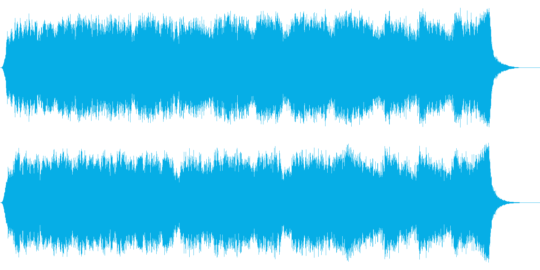 世界破滅を描くハリウッド系オーケストラの再生済みの波形