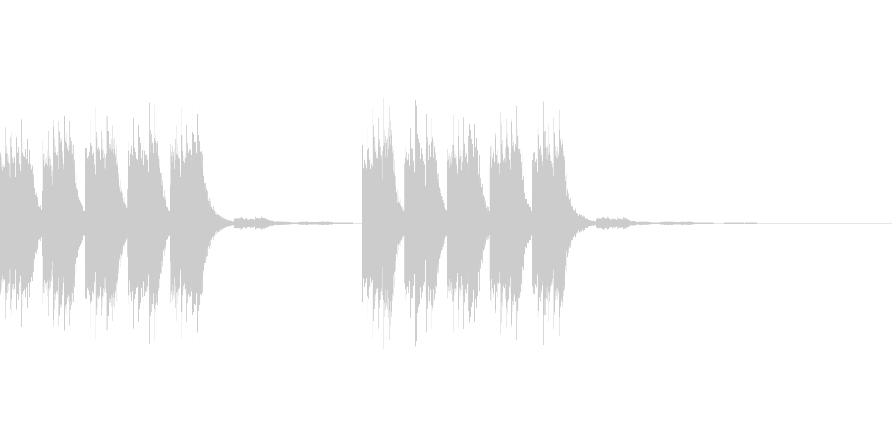 着信音、お知らせ音、アラーム音の未再生の波形