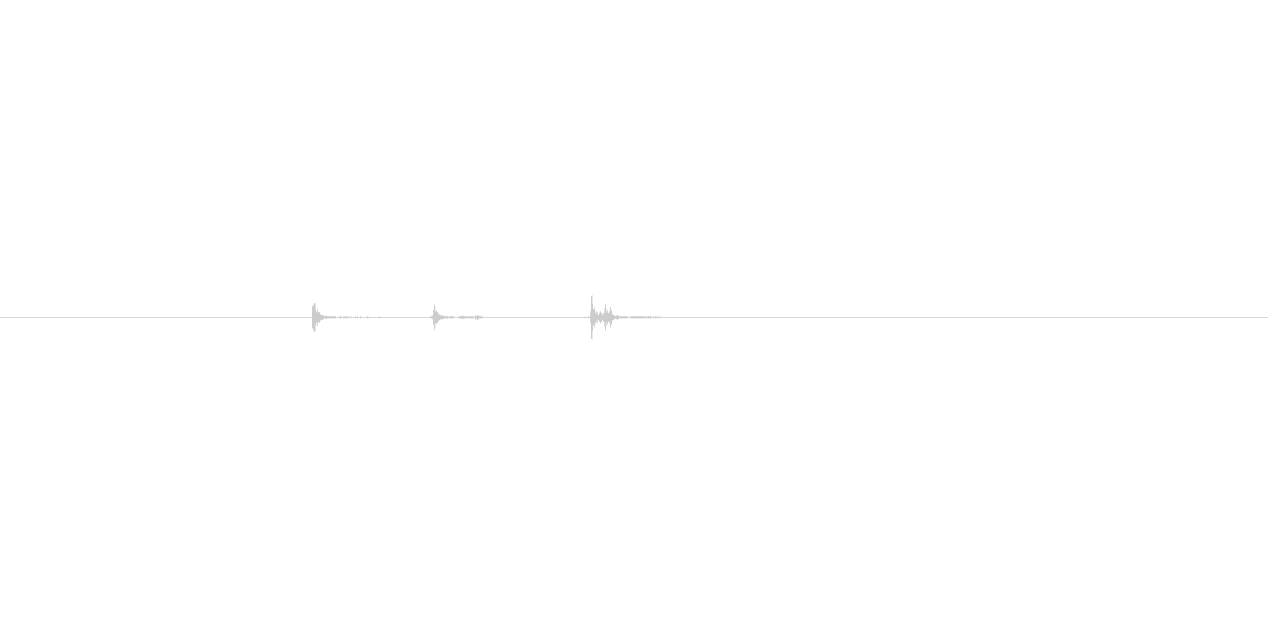 ハンドガン。照準合わせや動作音。の未再生の波形