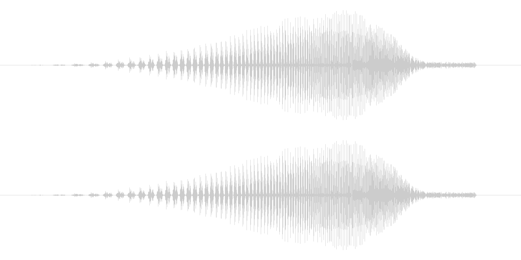 ヒュイ(スワイプ、フリック系の音)の未再生の波形