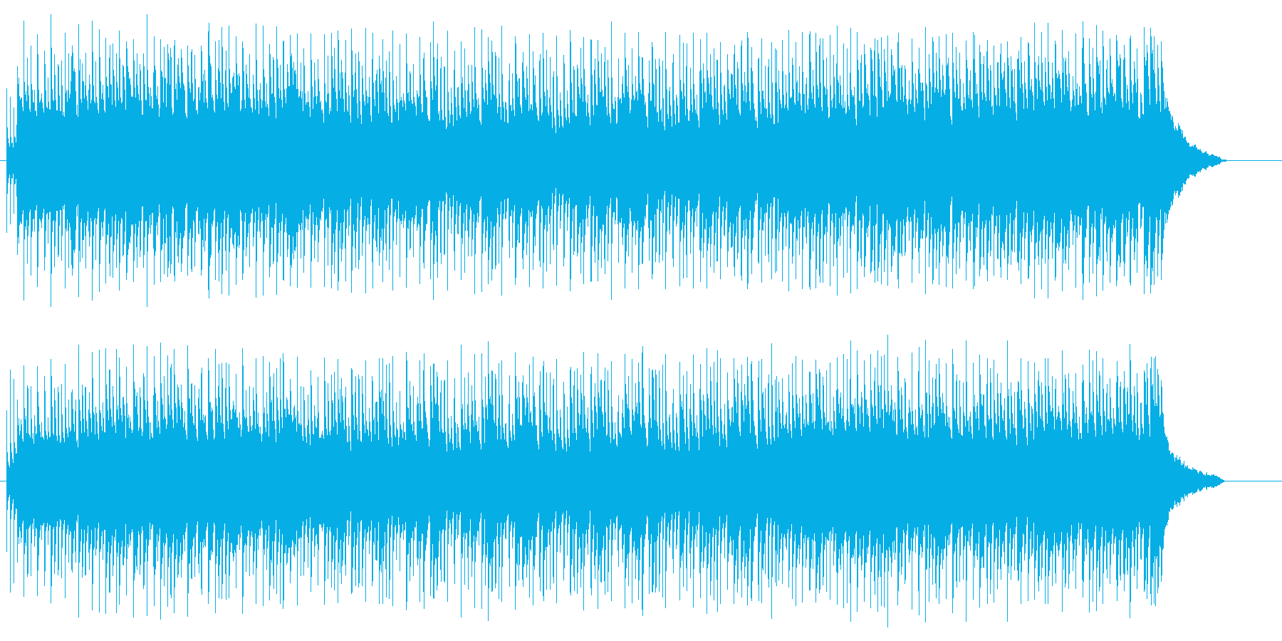 ベルの音色によるポップ/ロックの再生済みの波形