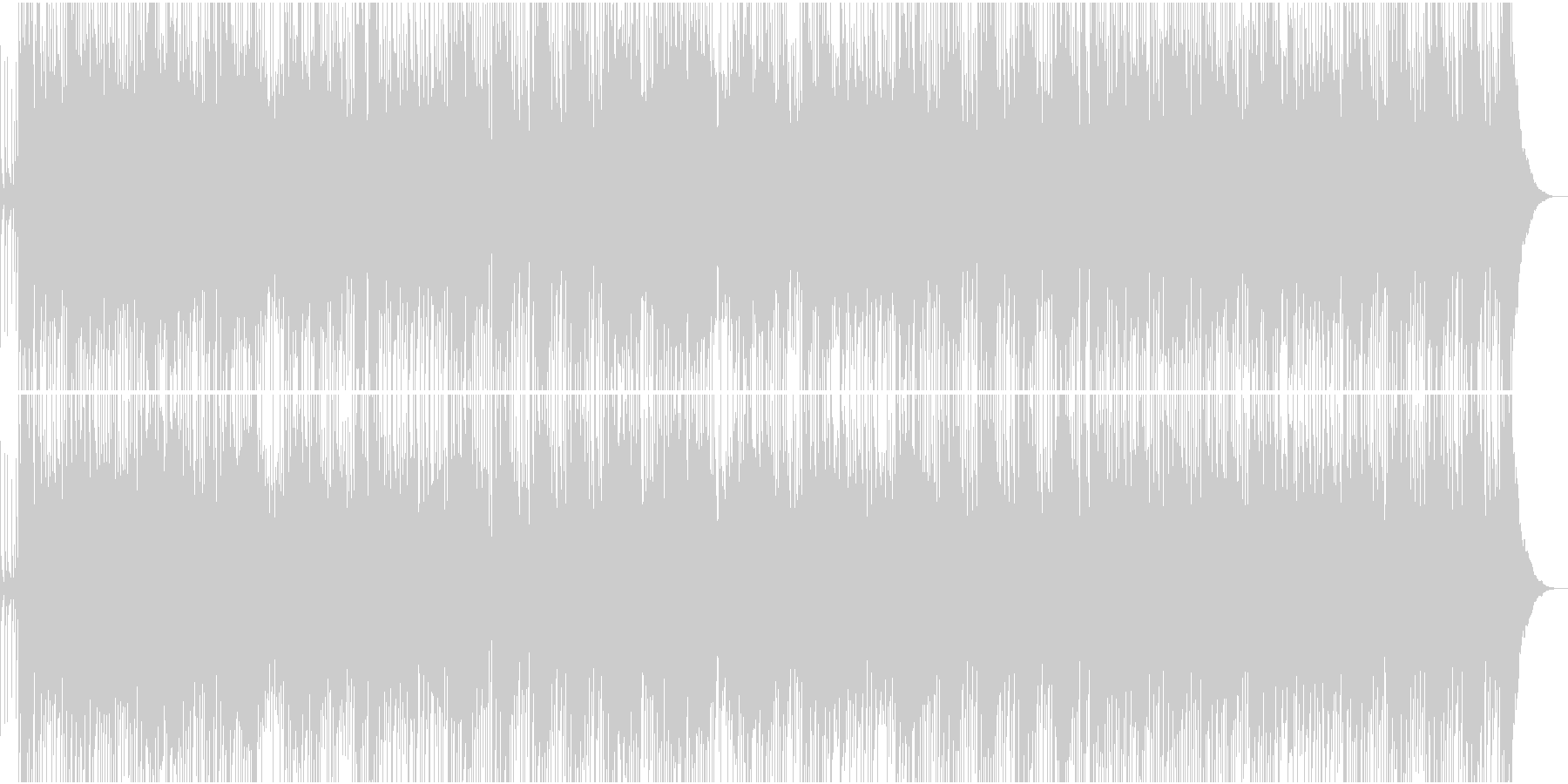 孤高のネズミをイメージしたロックの未再生の波形