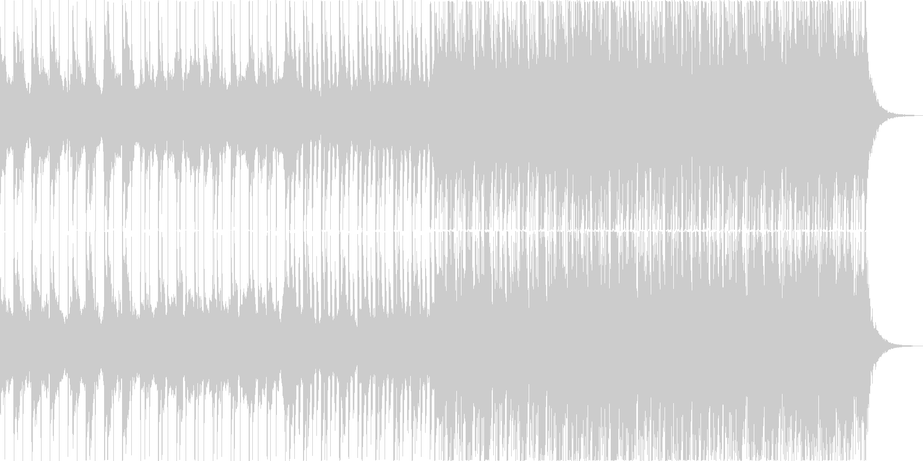 爽やかなピアノではじまる心地よいハウスの未再生の波形