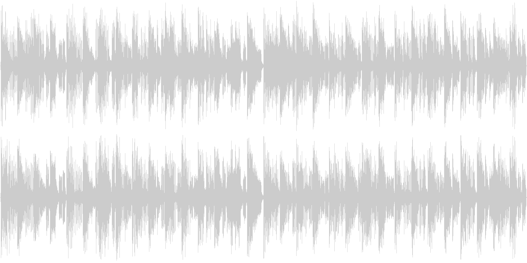 ハウス系のドラムを強調した楽曲です。の未再生の波形
