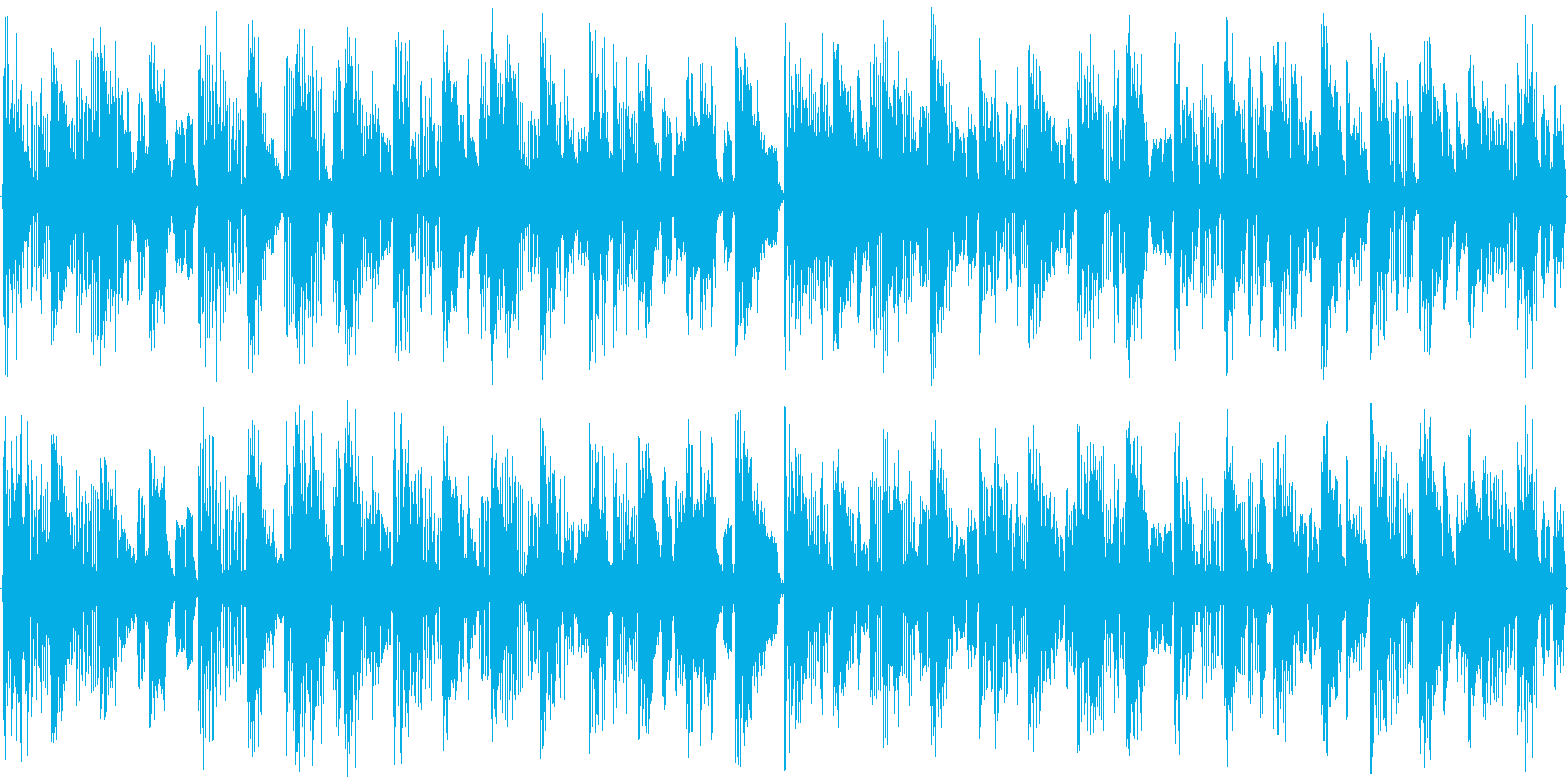 ハウス系のドラムを強調した楽曲です。の再生済みの波形