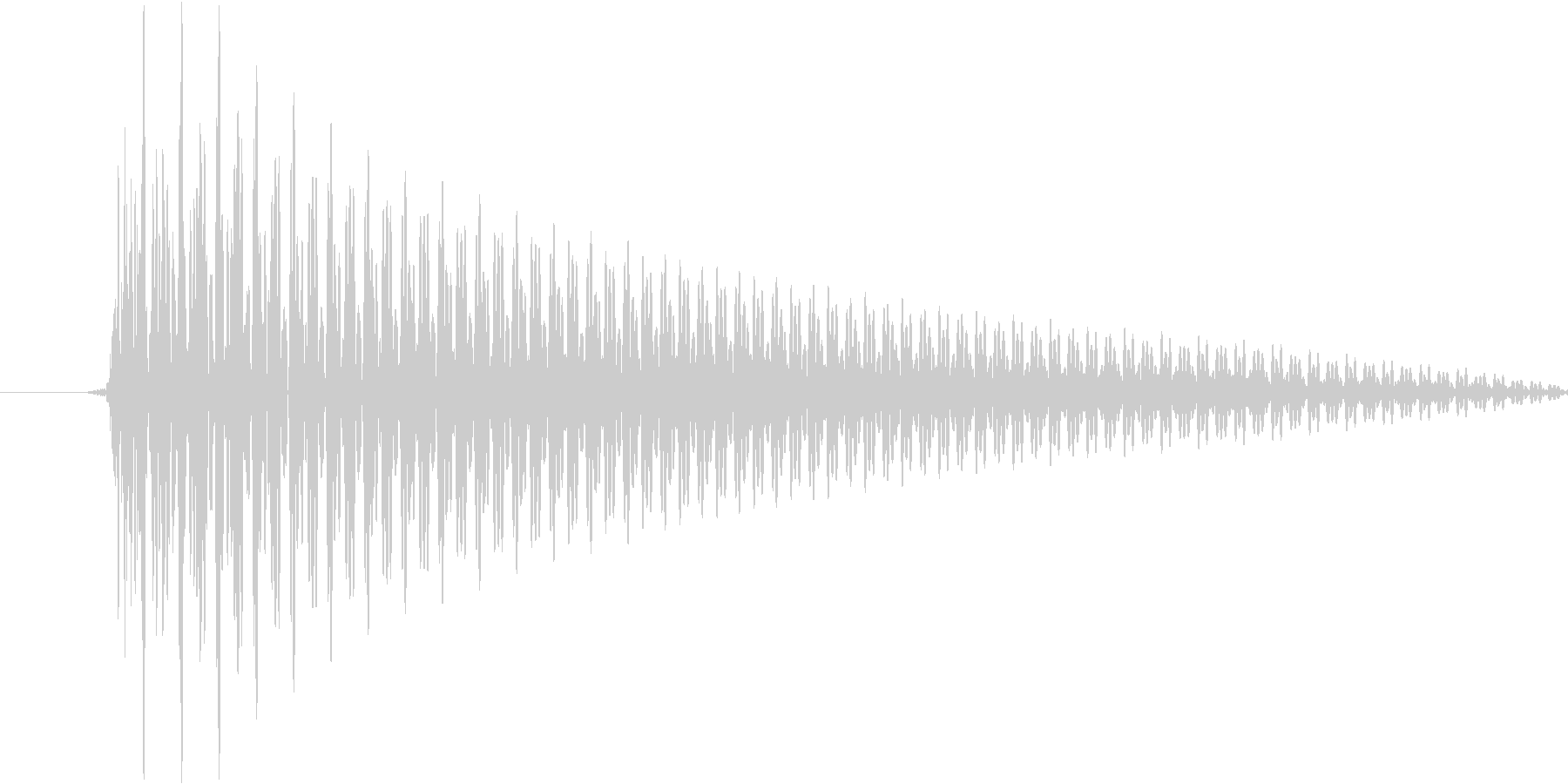 システム音(ワンコード)の未再生の波形