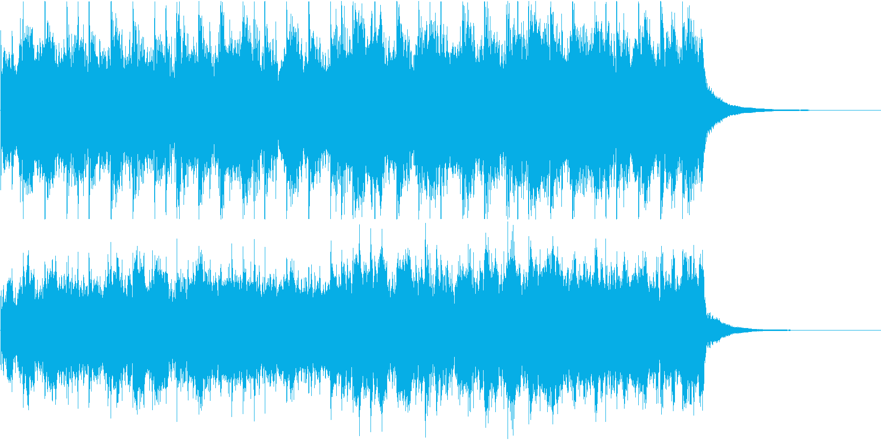 クラシック_01にリズムを入れていますの再生済みの波形