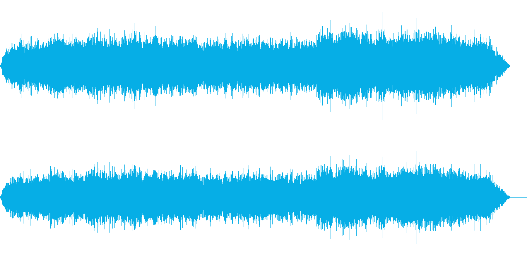 地下鉄、電車の音(車内にて録音)の再生済みの波形