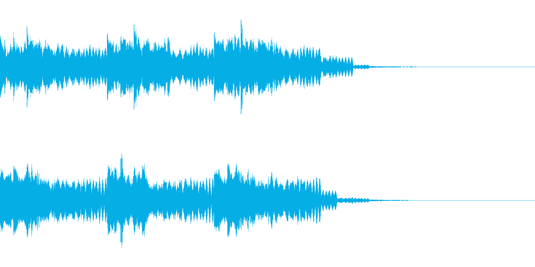 着信音、お知らせ音、アラーム音の再生済みの波形