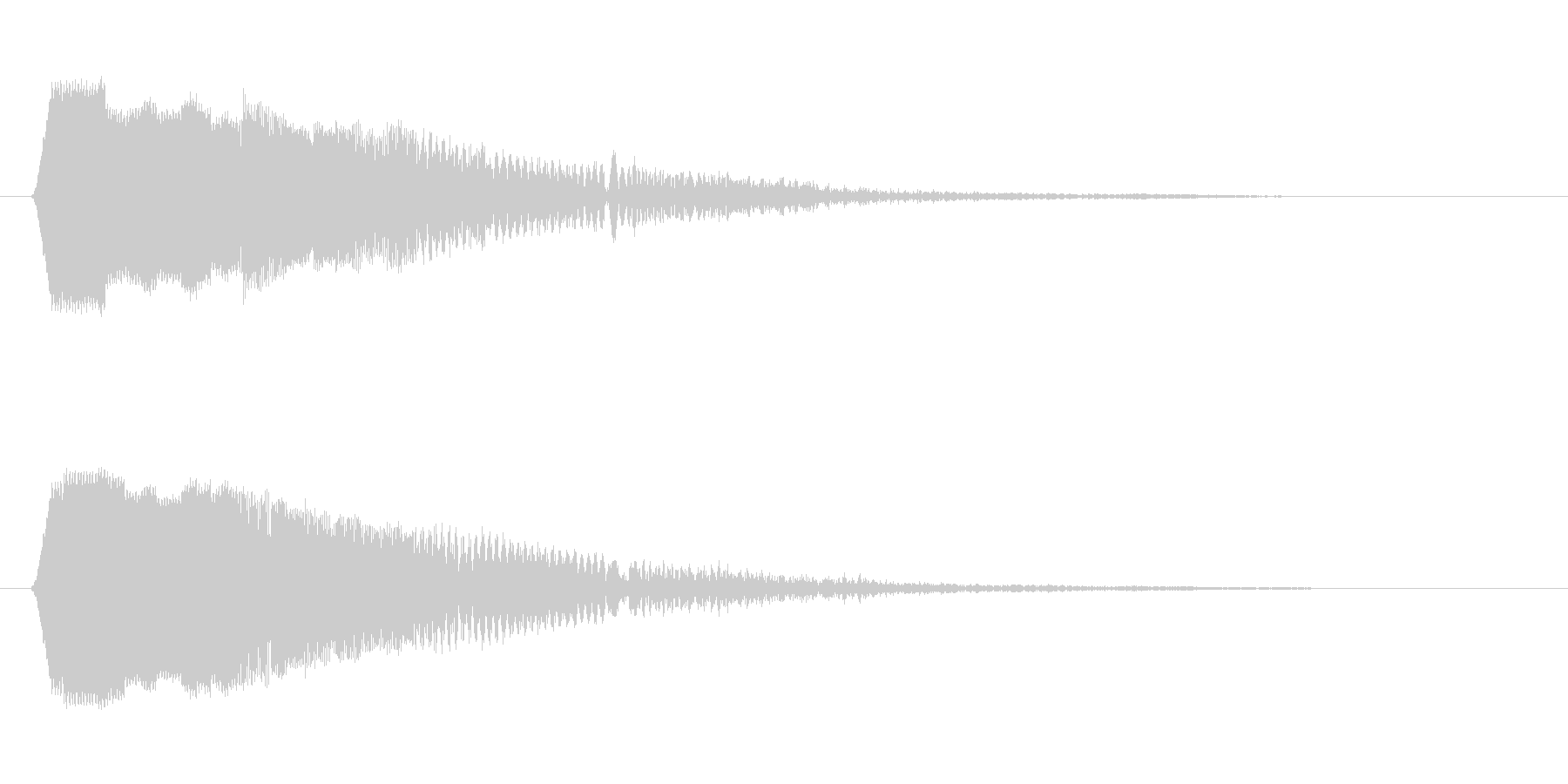 ピロン(クリック音)の未再生の波形