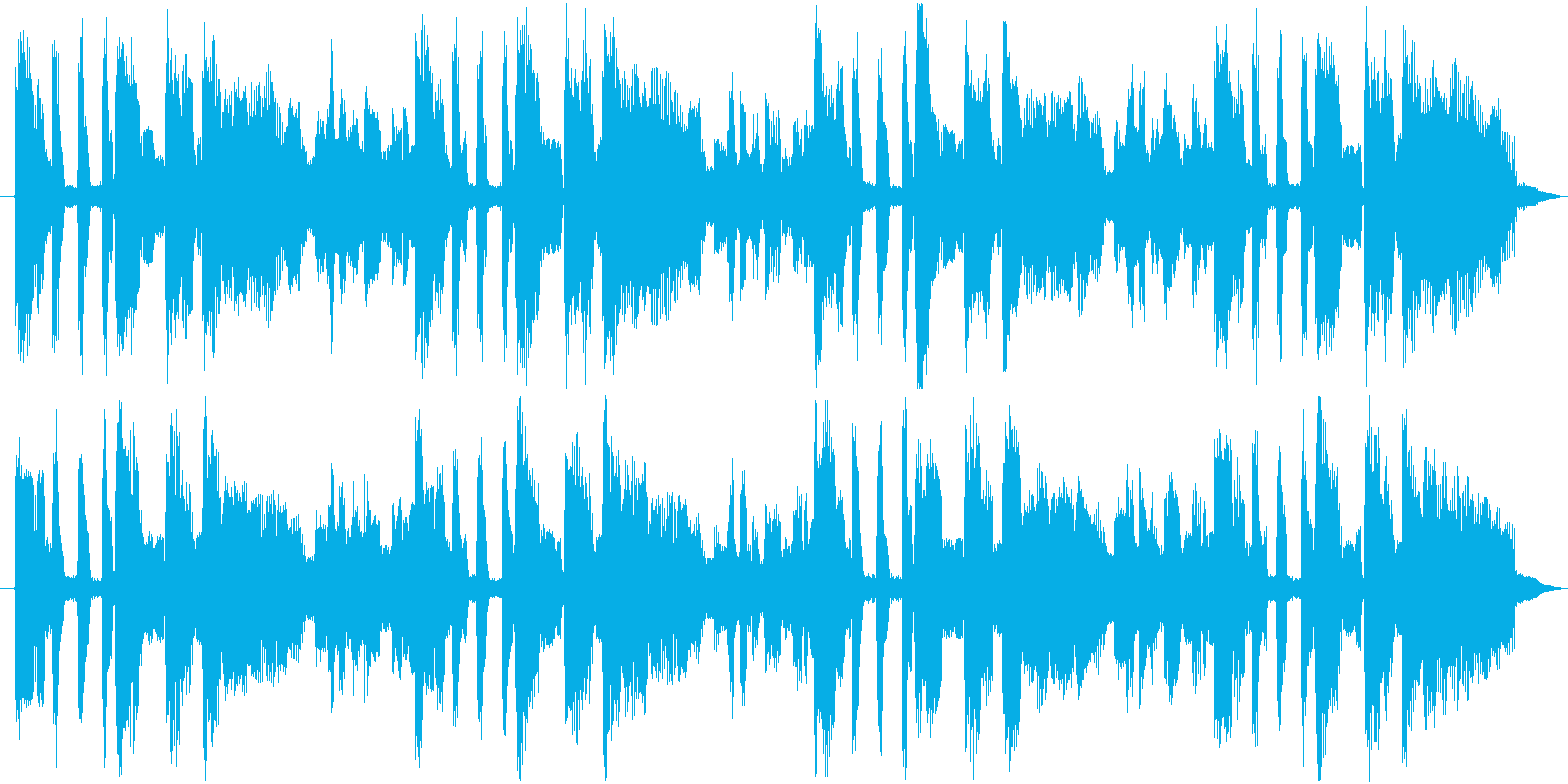 ファンキーなエレピ音源の再生済みの波形