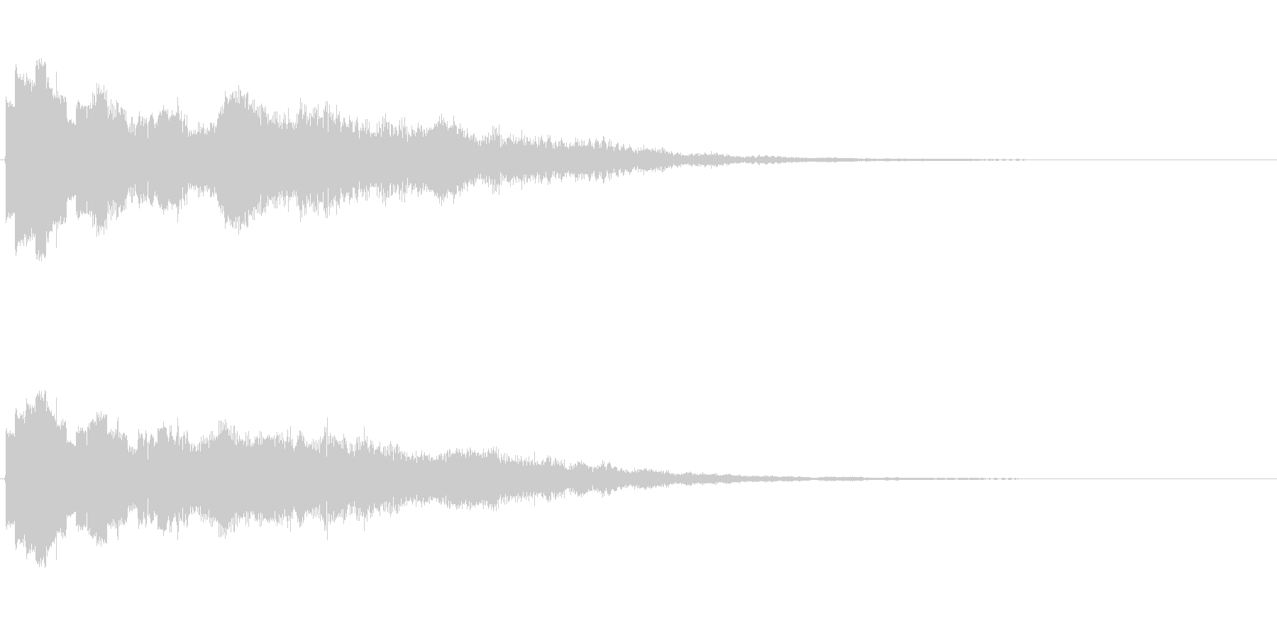 夢の中に落ちていくような効果音ですの未再生の波形