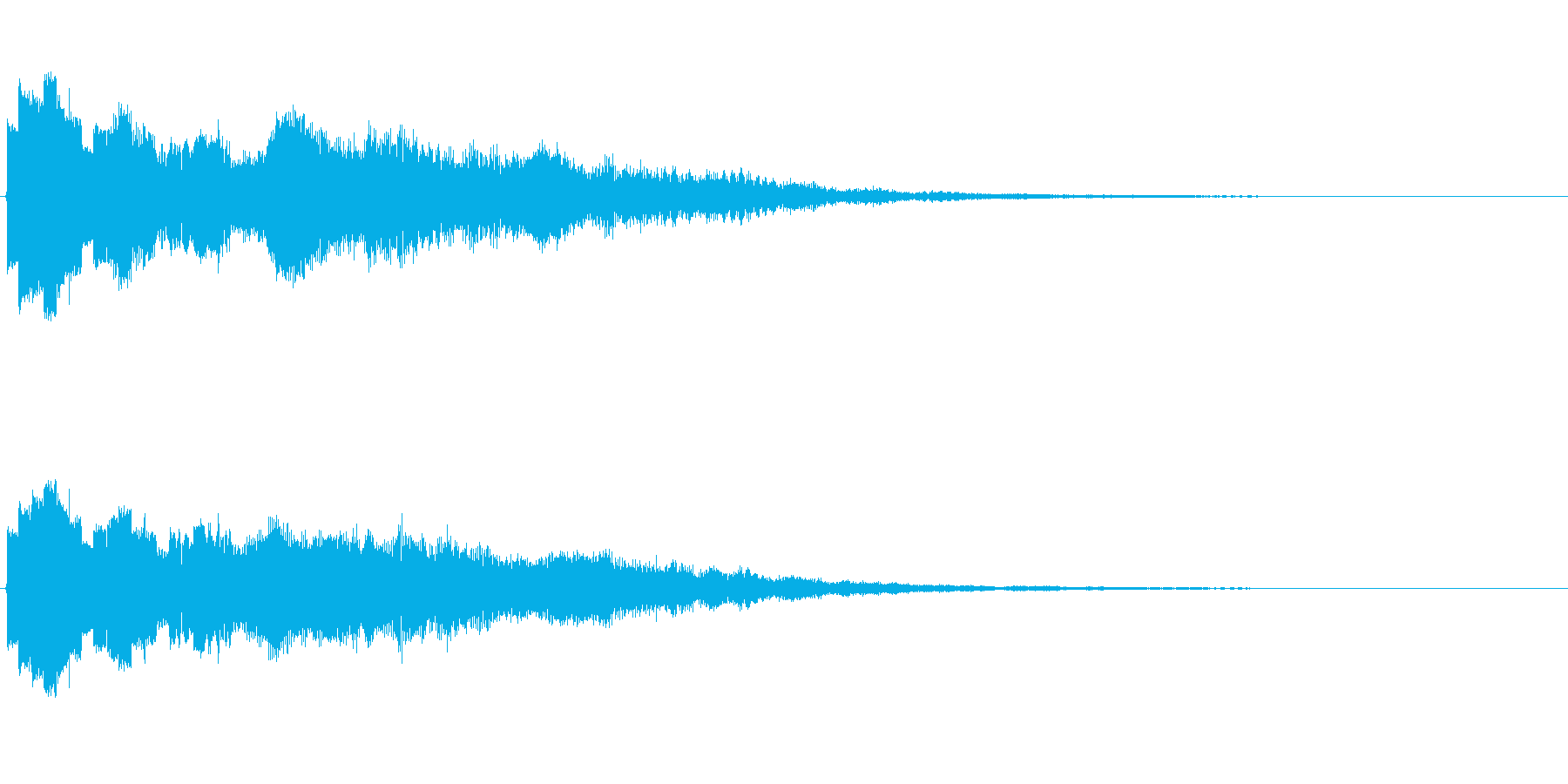 夢の中に落ちていくような効果音ですの再生済みの波形