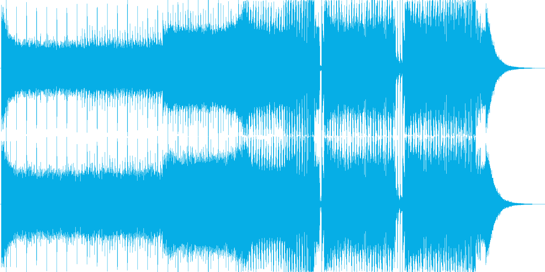 EDMクラブ系ダンスミュージック_3の再生済みの波形
