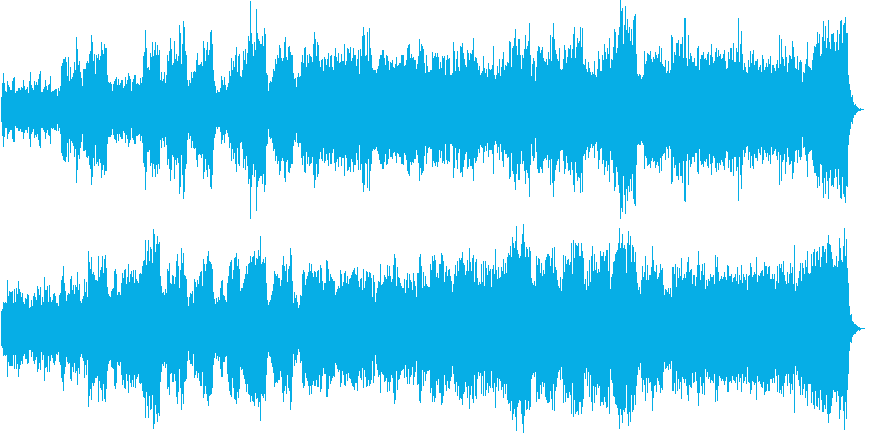 ダーク、ホラー向け曲 悲しいストリングスの再生済みの波形