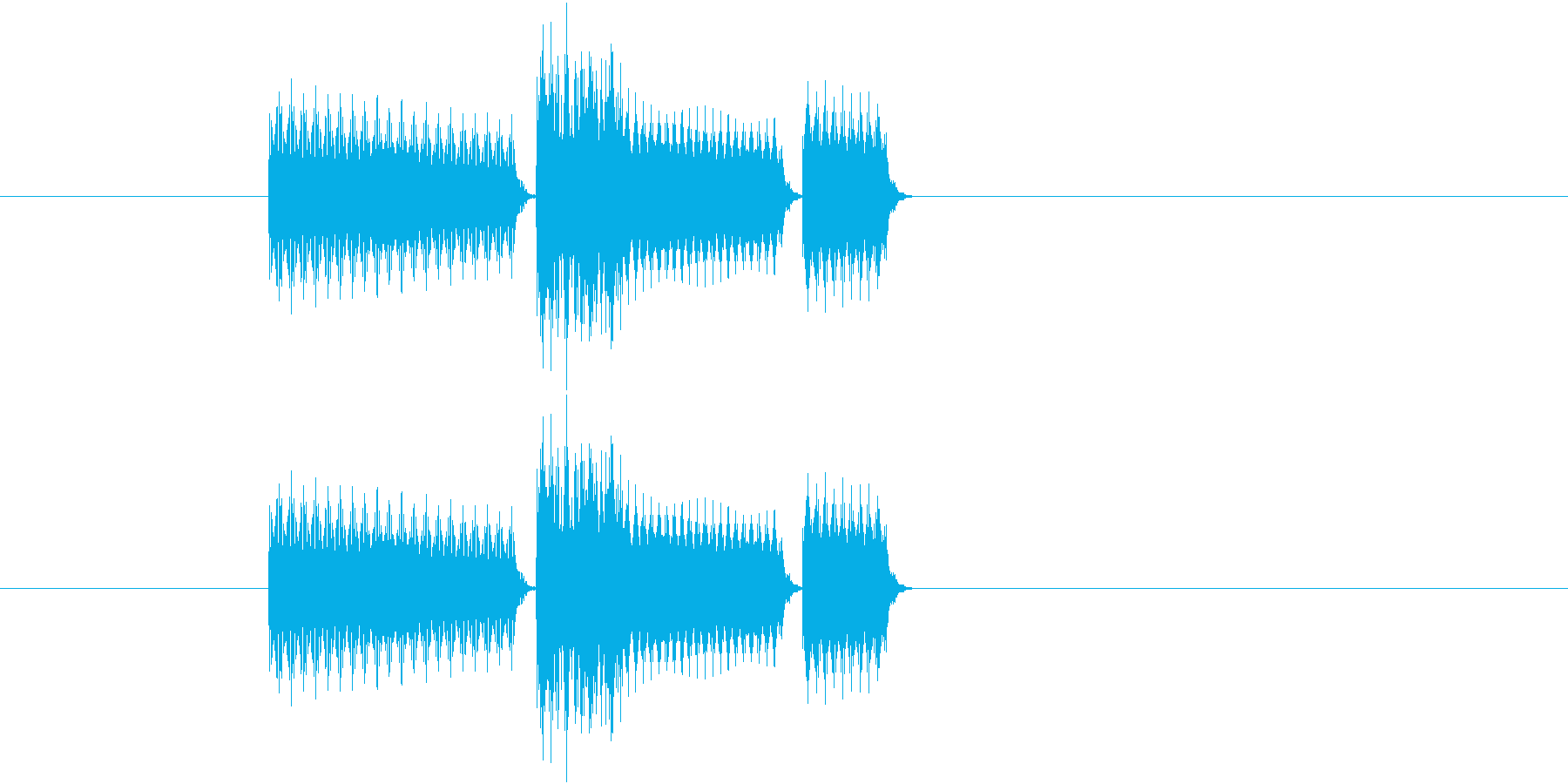 ゲーム(セレクト、決定など)の音の再生済みの波形