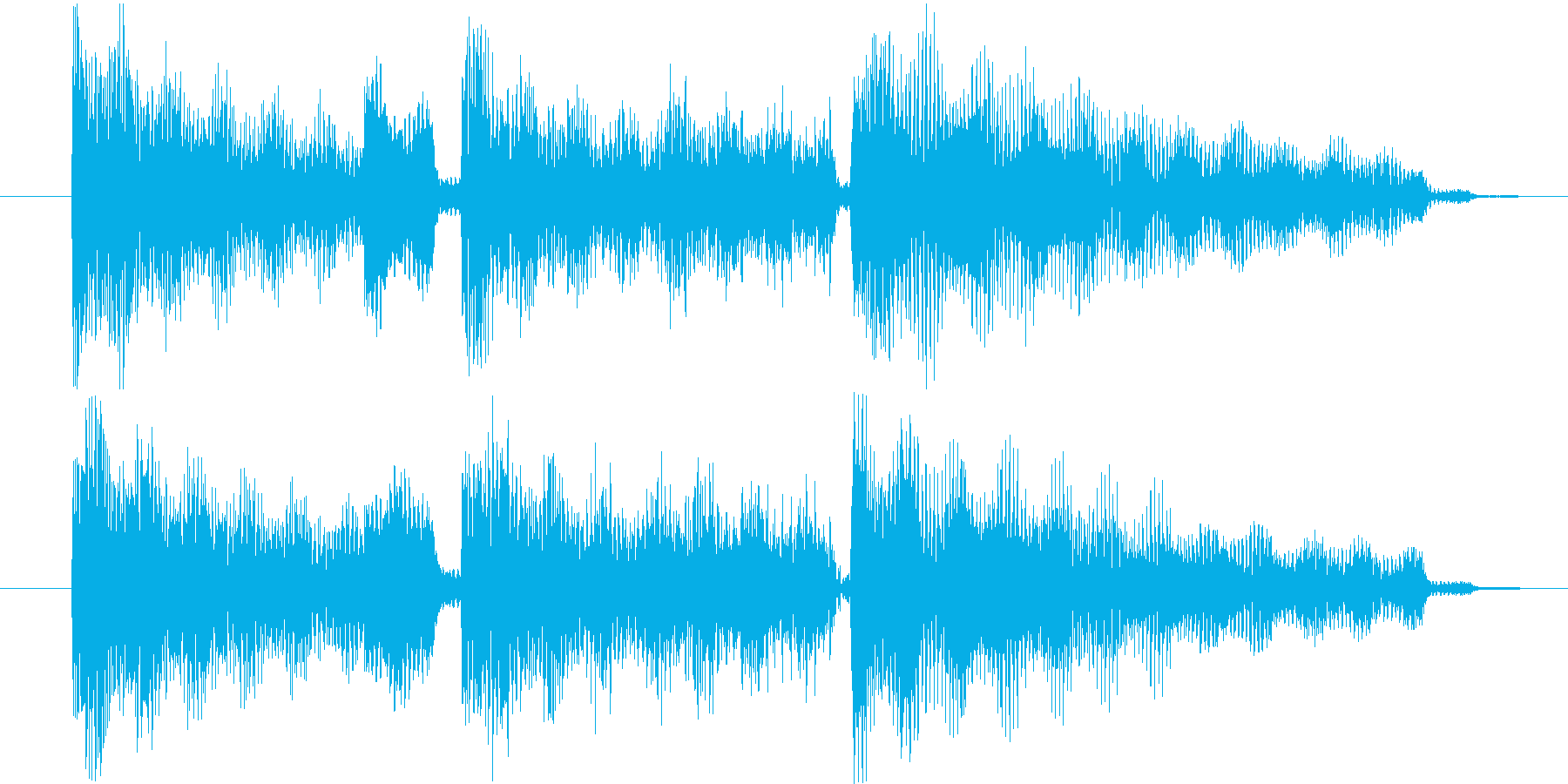 エレピ音源の再生済みの波形