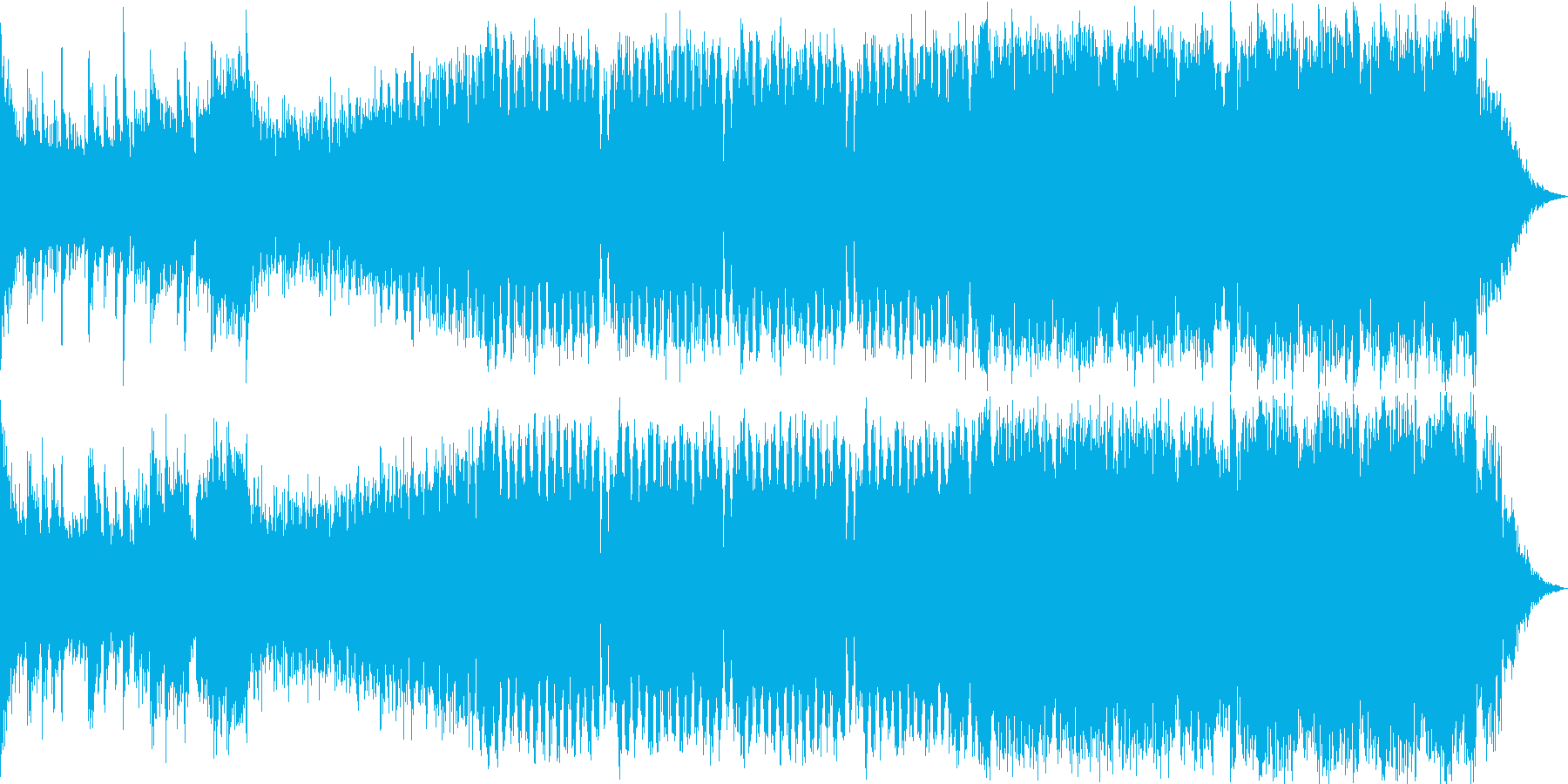 壮大でパワフルなピアノEDMの再生済みの波形