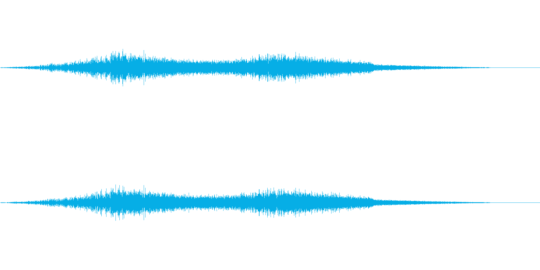 機械的な風の音(EDMなどにも効果的)の再生済みの波形