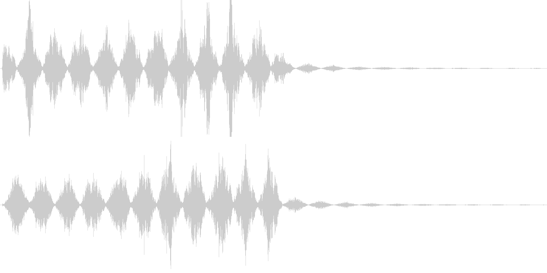 ビーム・レーザー等の発射音の未再生の波形
