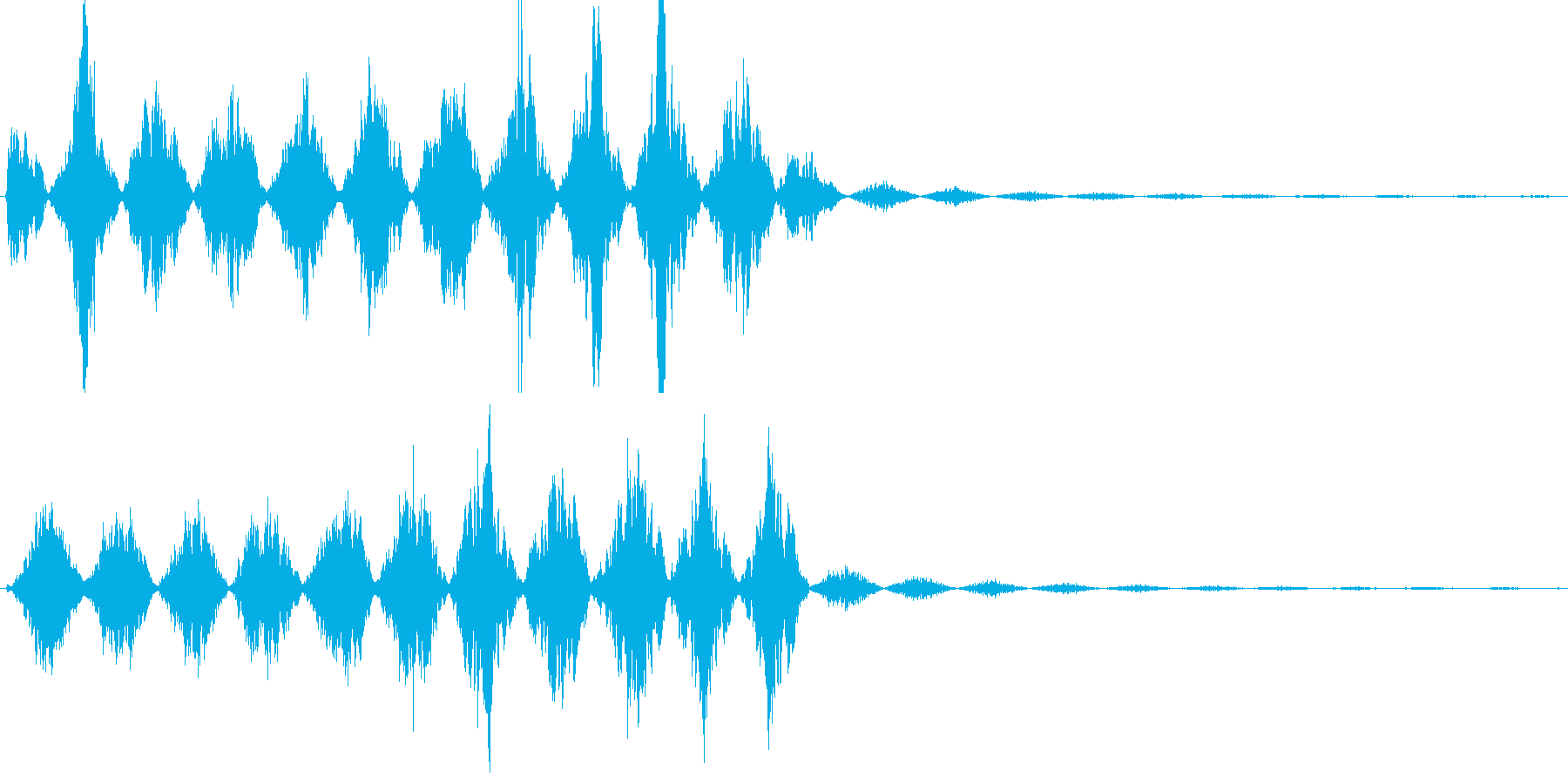ビーム・レーザー等の発射音の再生済みの波形