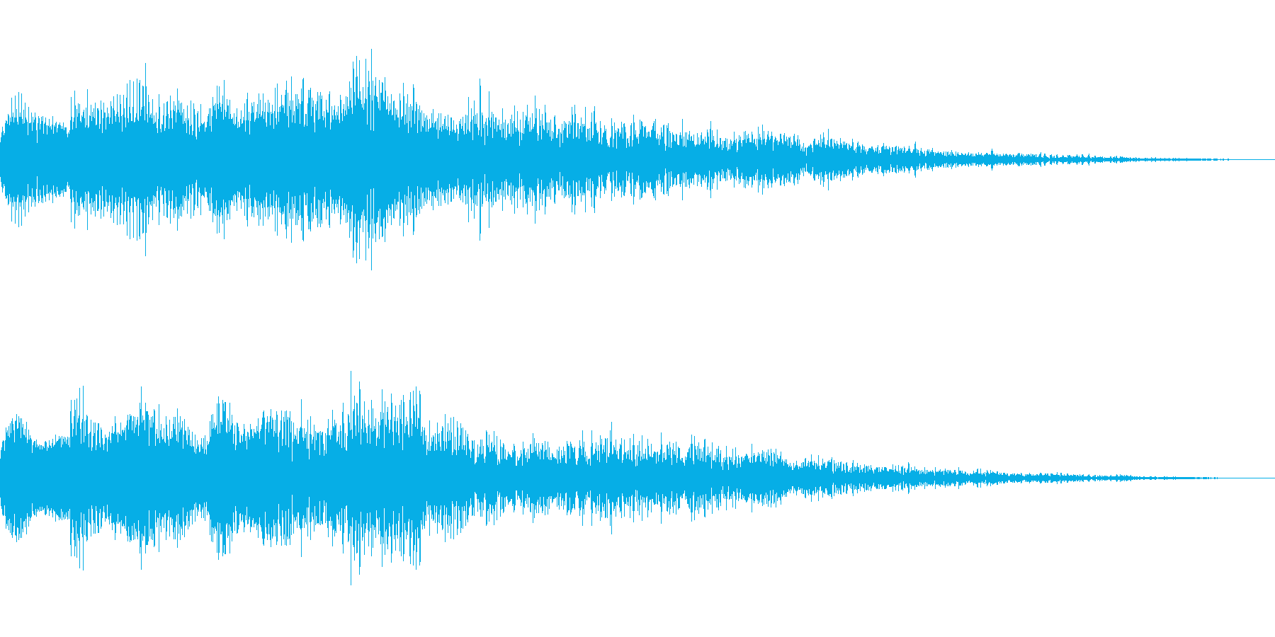 キランという音です。決定音、回復などにの再生済みの波形