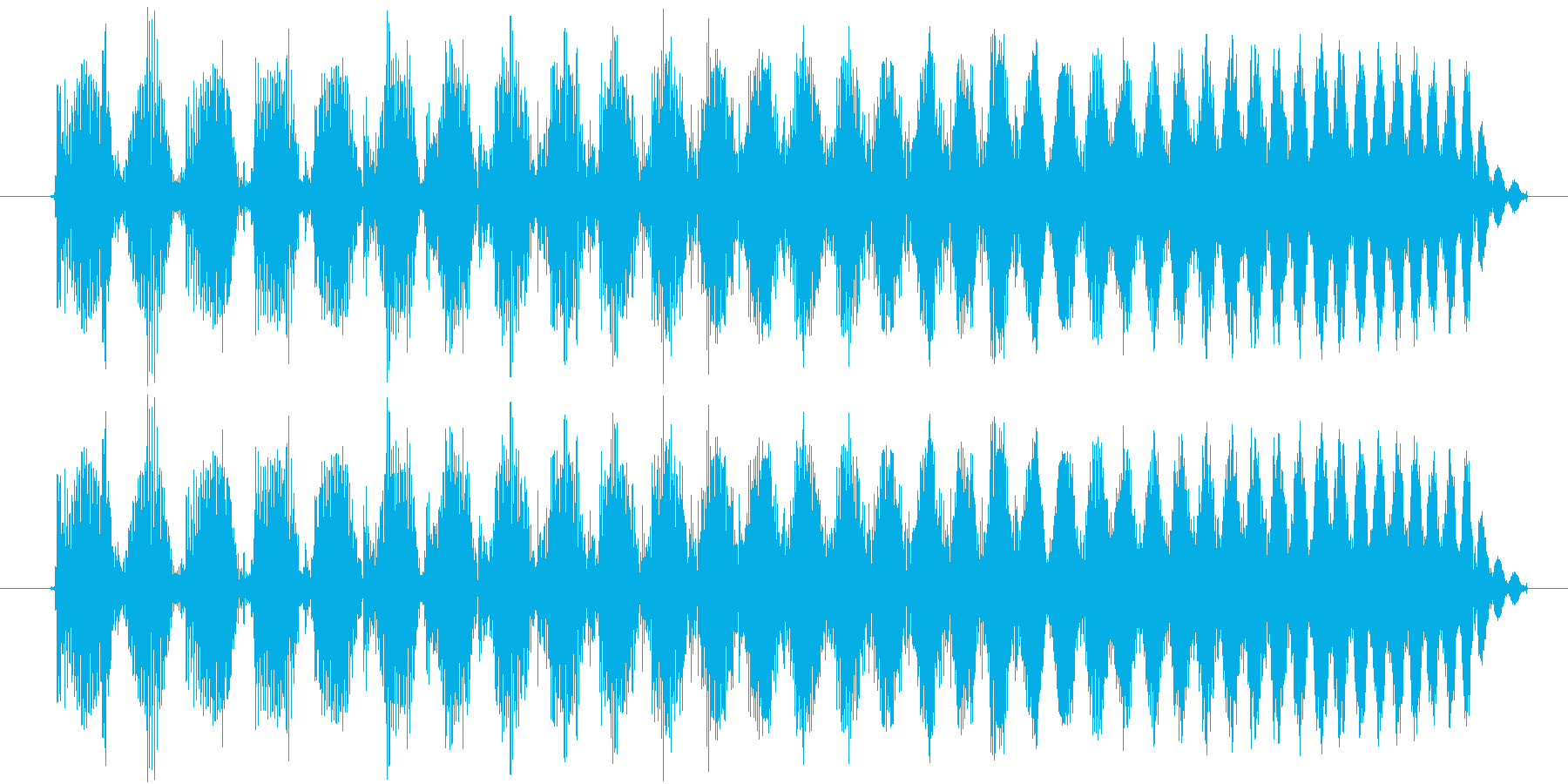 機械系の短い効果音です。の再生済みの波形