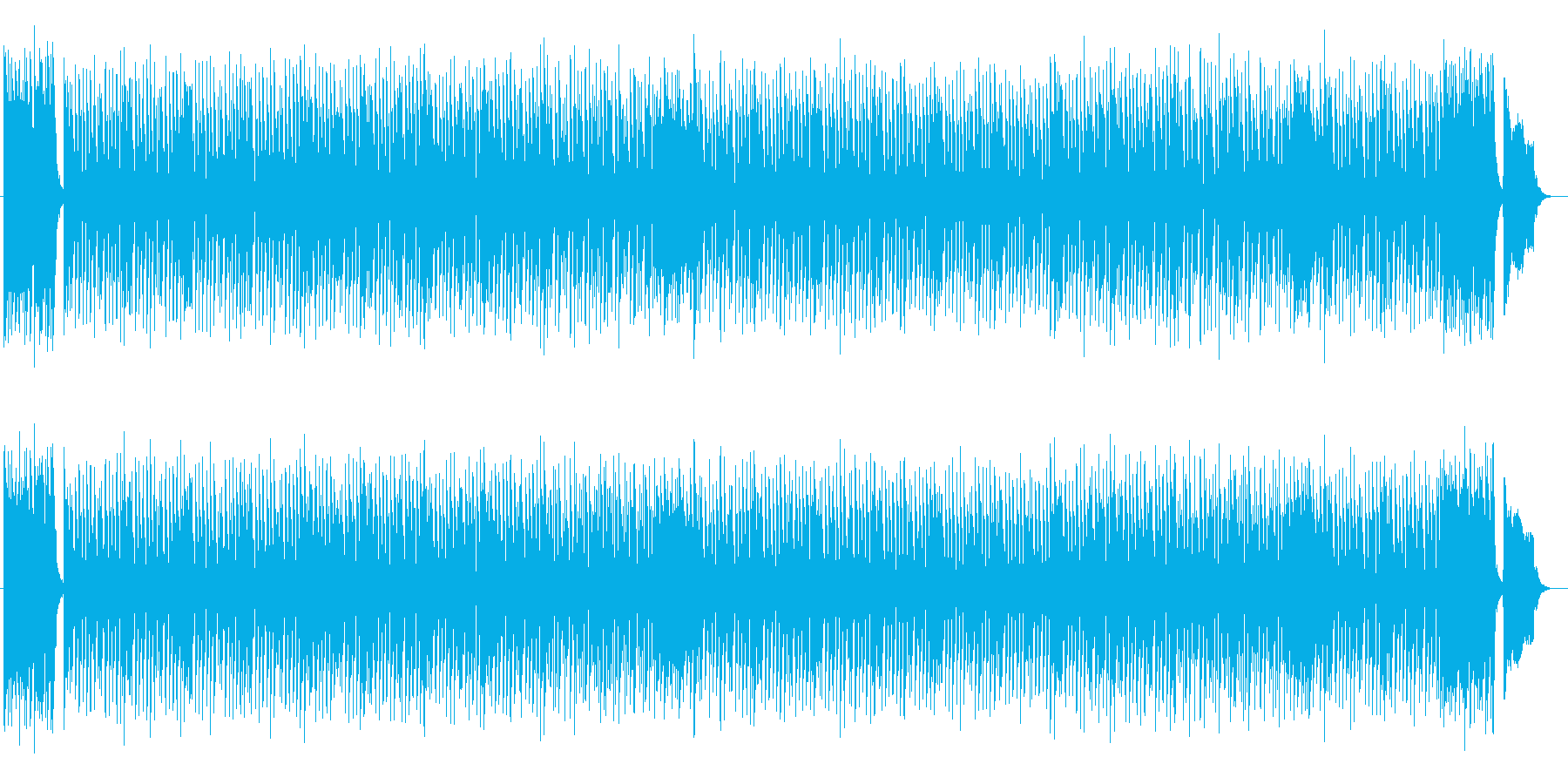 予感や期待を感じるミュージックの再生済みの波形