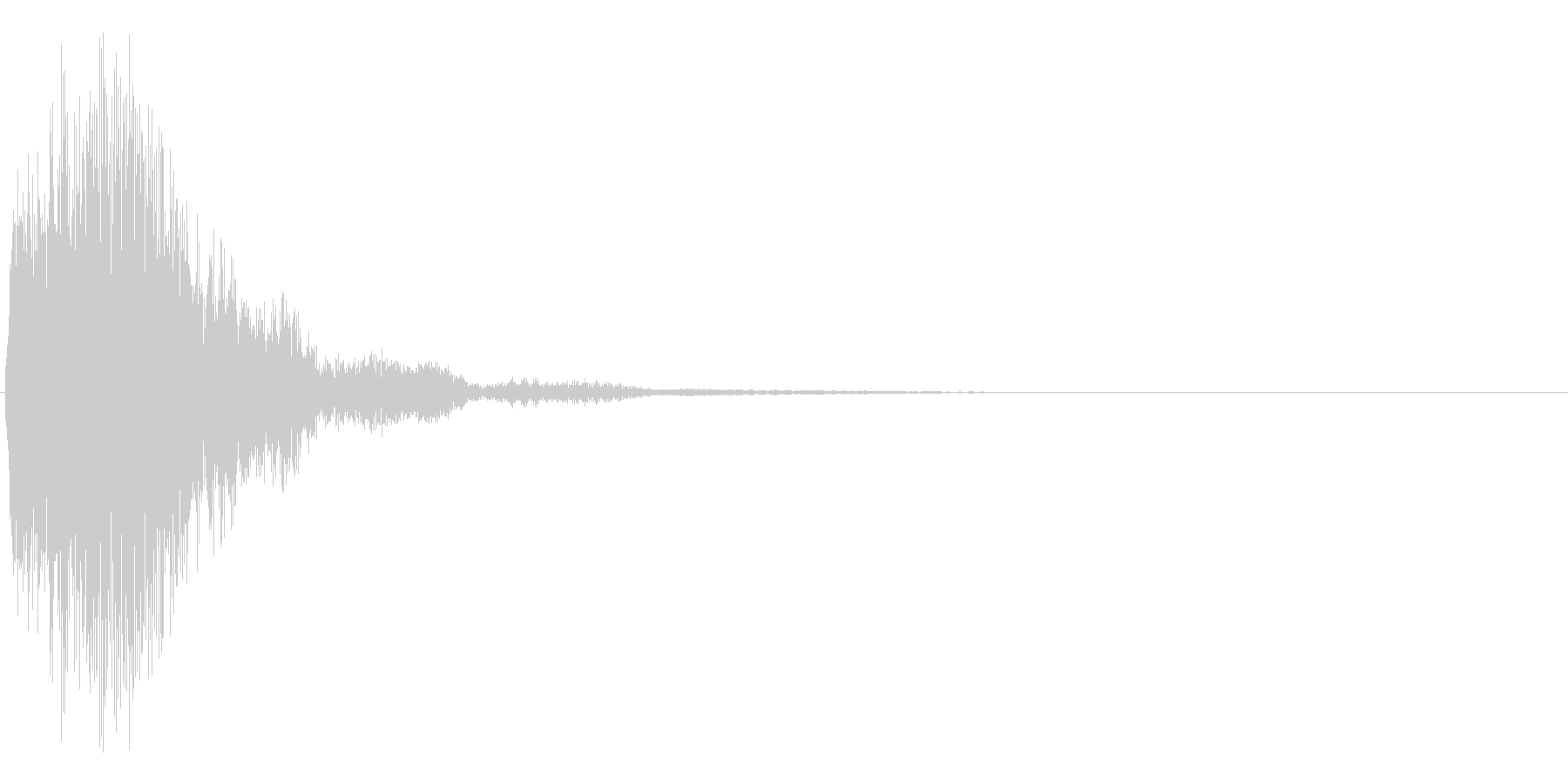アプリのタッチ音の未再生の波形